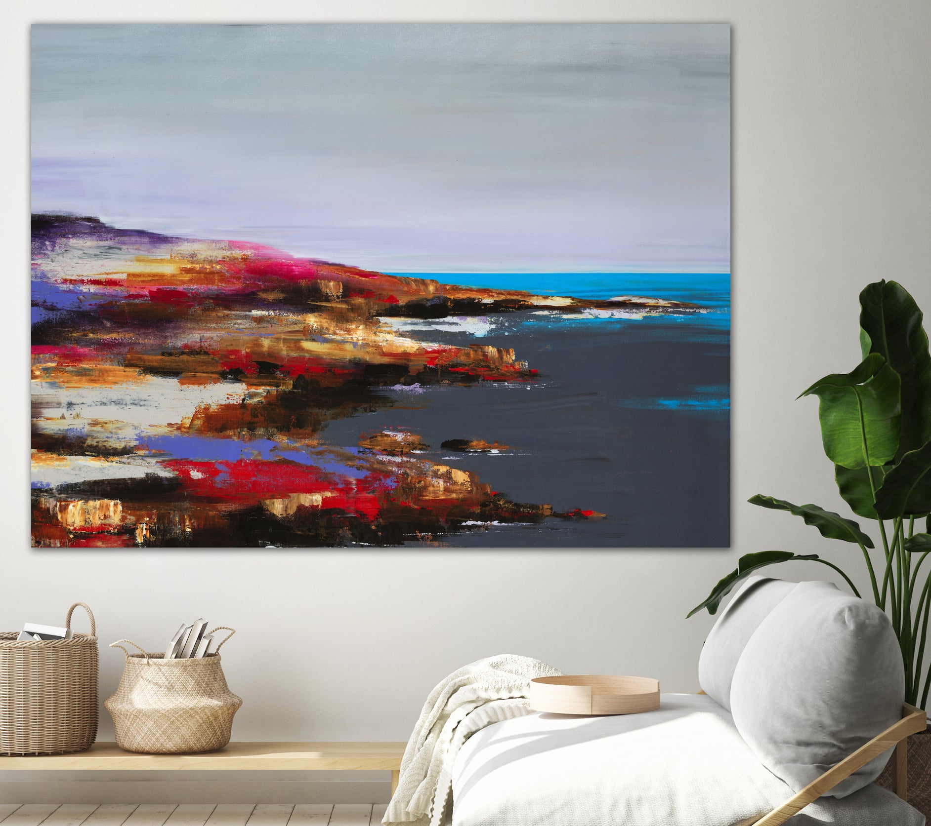 Low Tide Discovery by Daleno Art on GIANT ART - red abstract