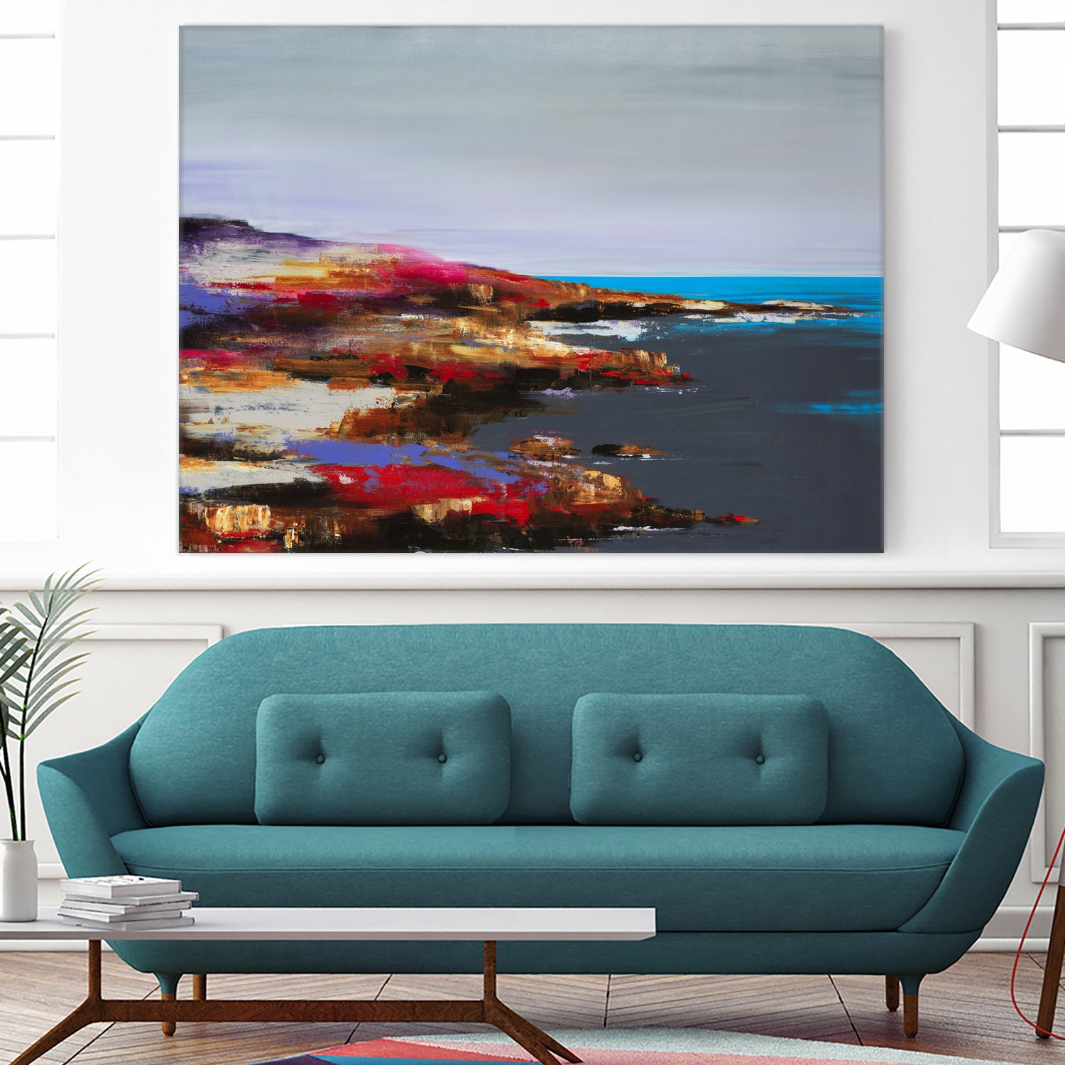 Low Tide Discovery by Daleno Art on GIANT ART - red abstract