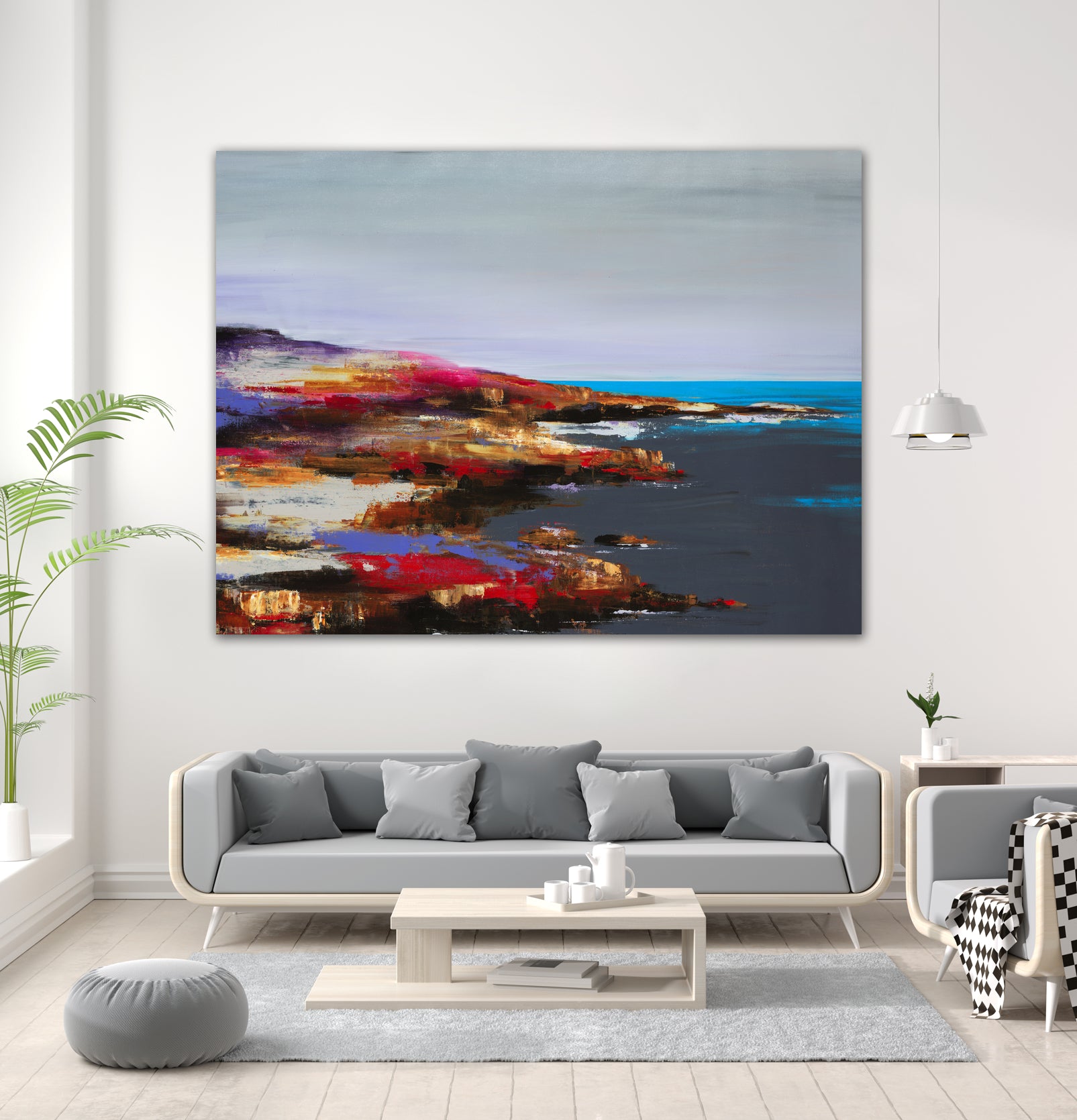 Low Tide Discovery by Daleno Art on GIANT ART - red abstract