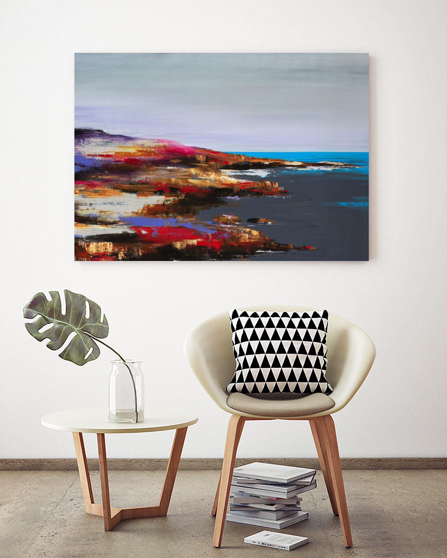 Low Tide Discovery by Daleno Art on GIANT ART - red abstract
