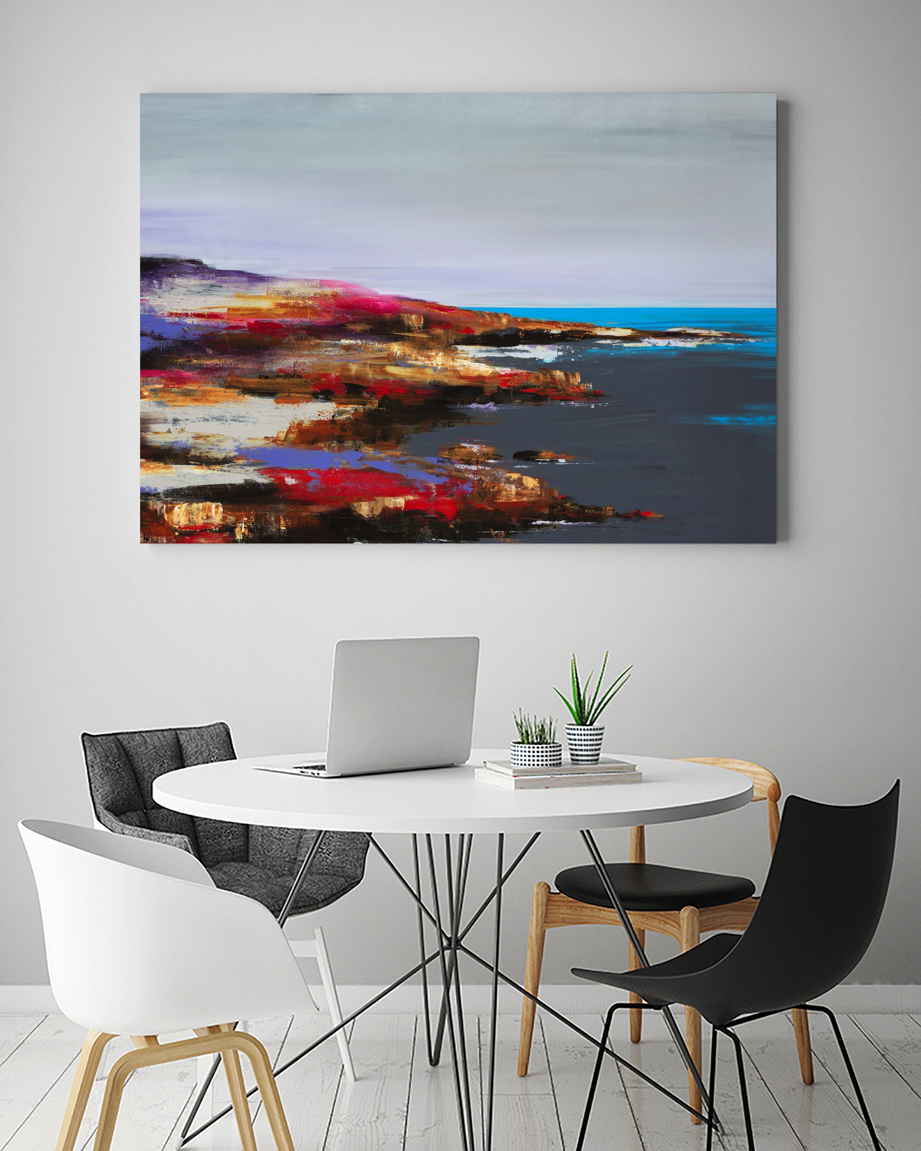 Low Tide Discovery by Daleno Art on GIANT ART - red abstract