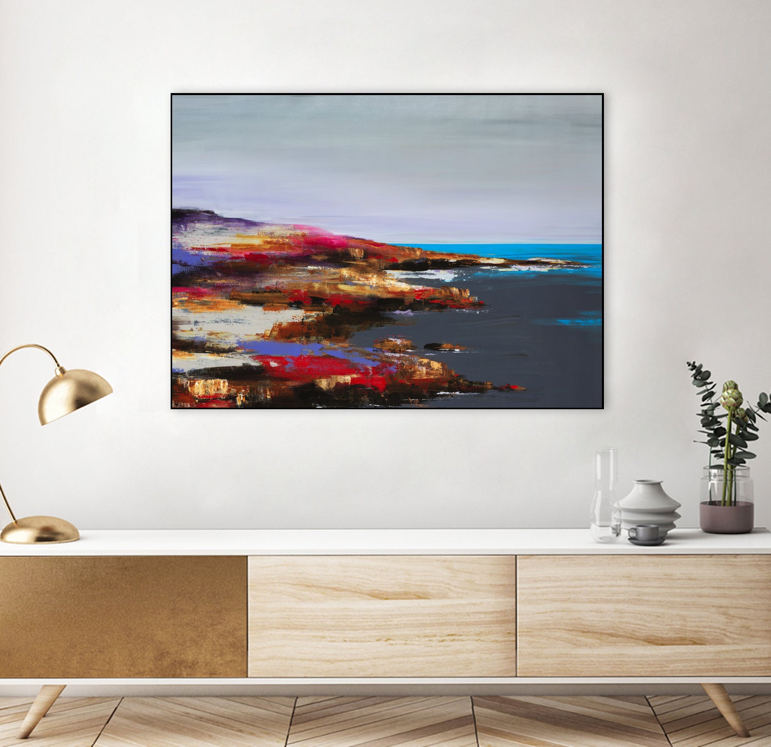 Low Tide Discovery by Daleno Art on GIANT ART - red abstract