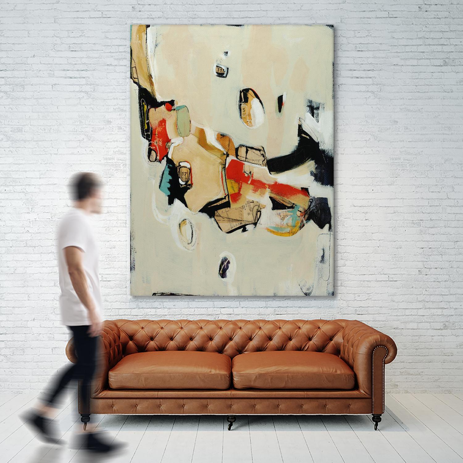 Charred Memorbilia by Daleno Art on GIANT ART - beige abstract abstrait