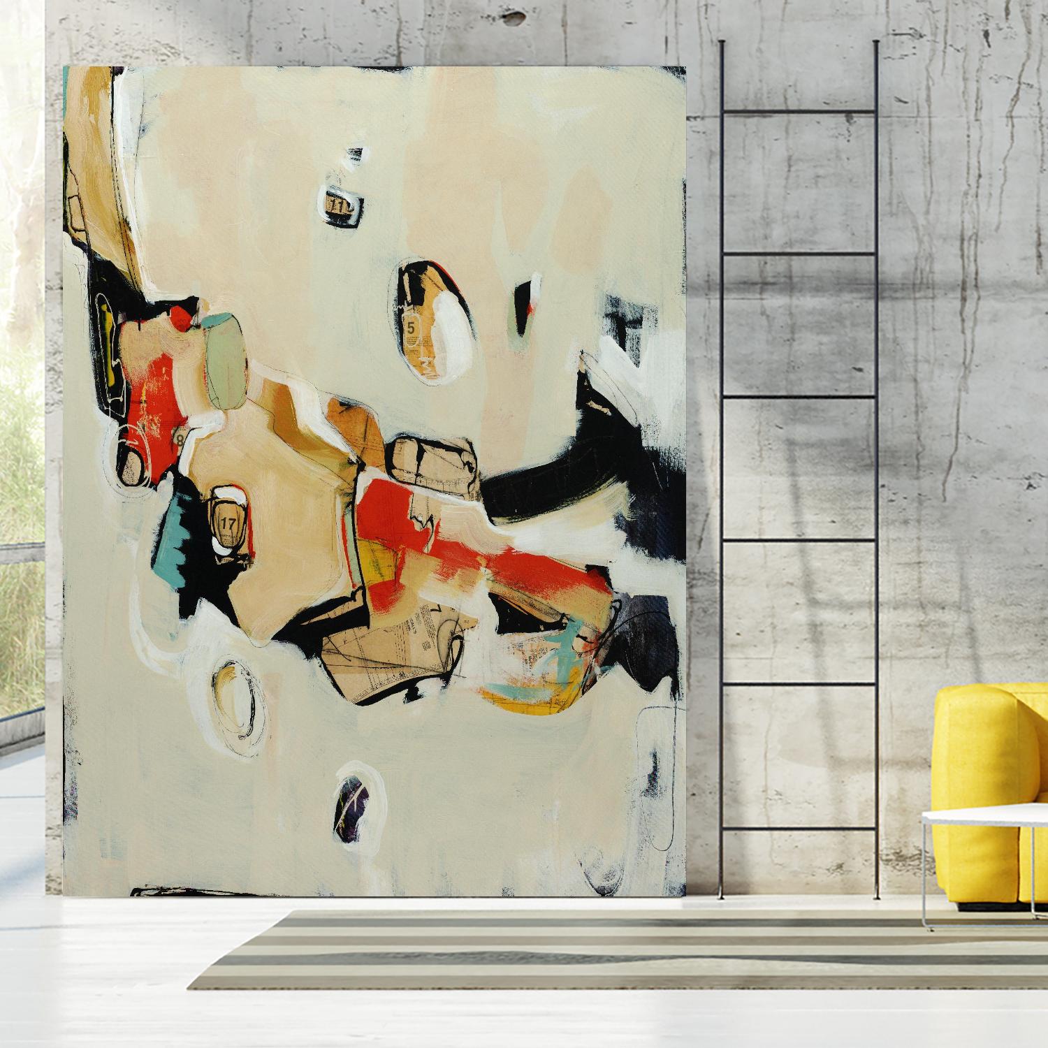 Charred Memorbilia by Daleno Art on GIANT ART - beige abstract abstrait