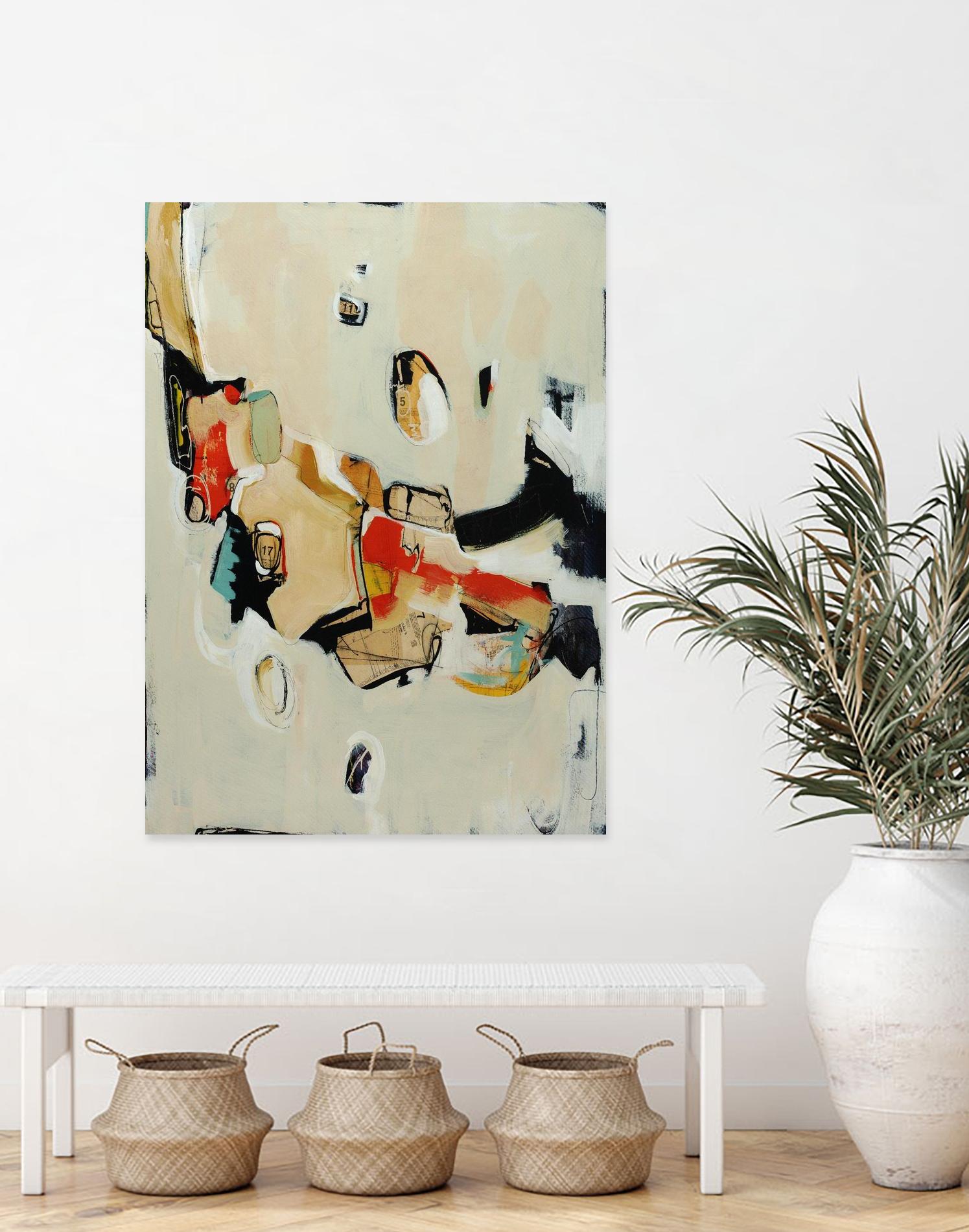 Charred Memorbilia by Daleno Art on GIANT ART - beige abstract abstrait