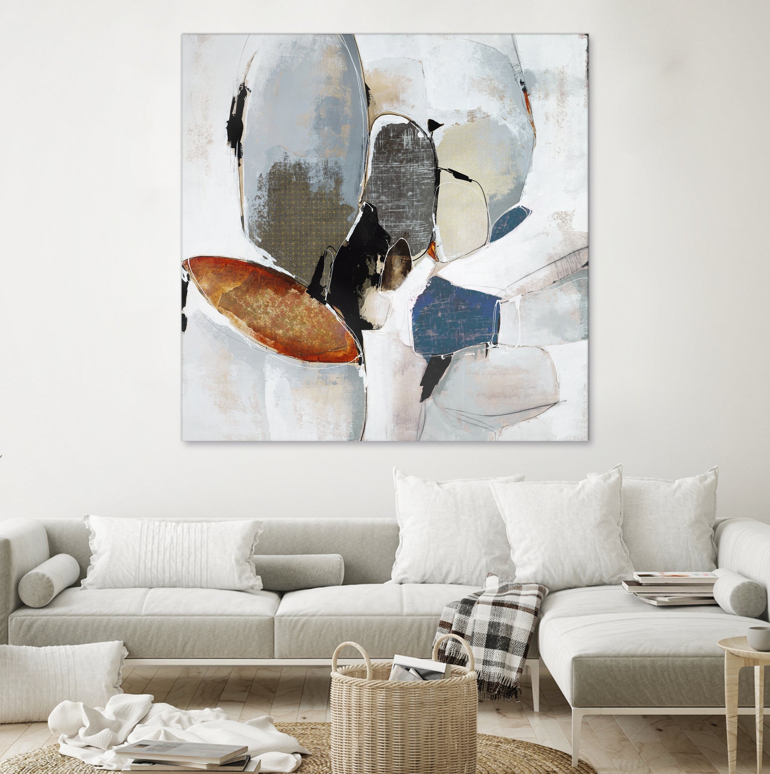 Split Second Decision II by Daleno Art on GIANT ART - bleu abstract