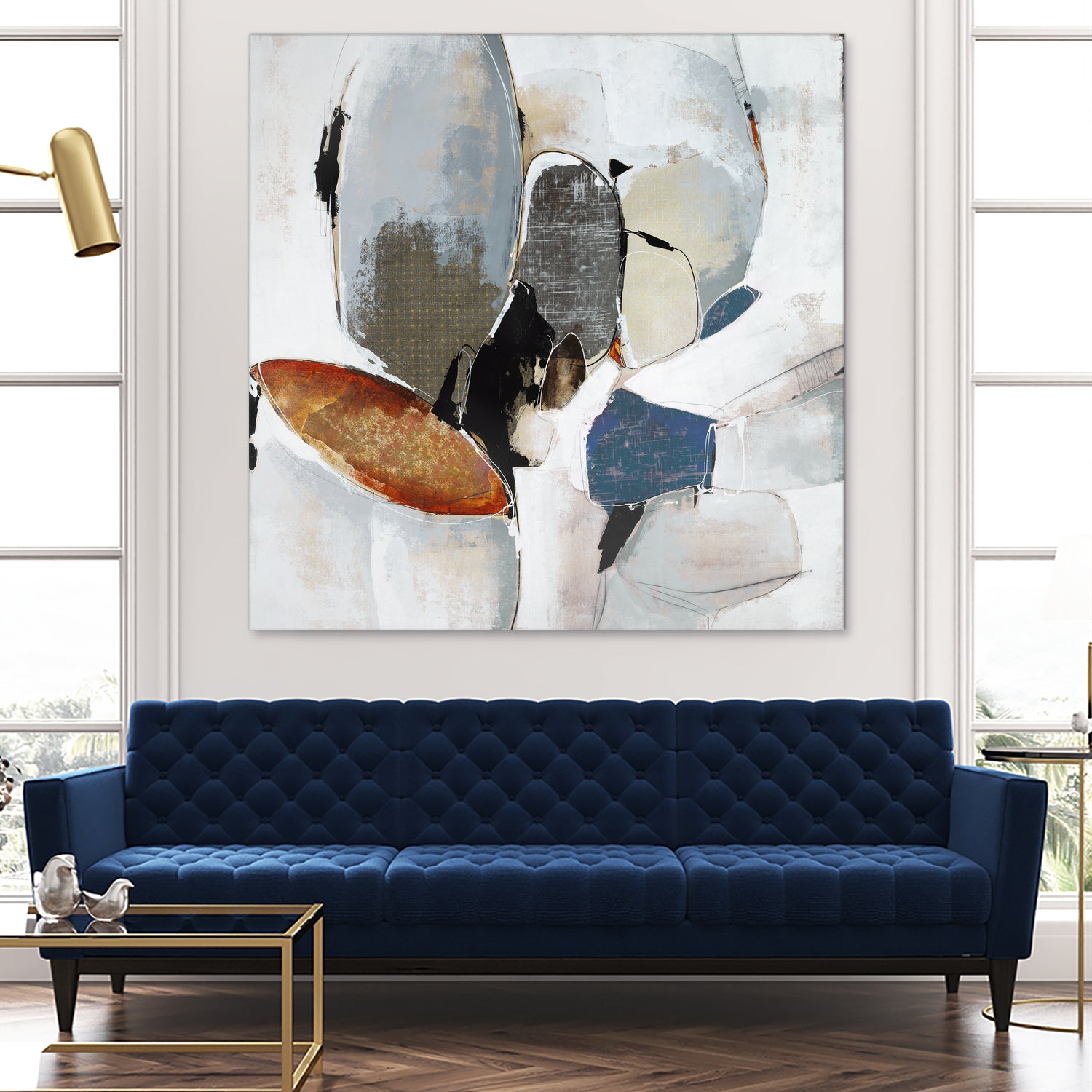 Split Second Decision II by Daleno Art on GIANT ART - bleu abstract