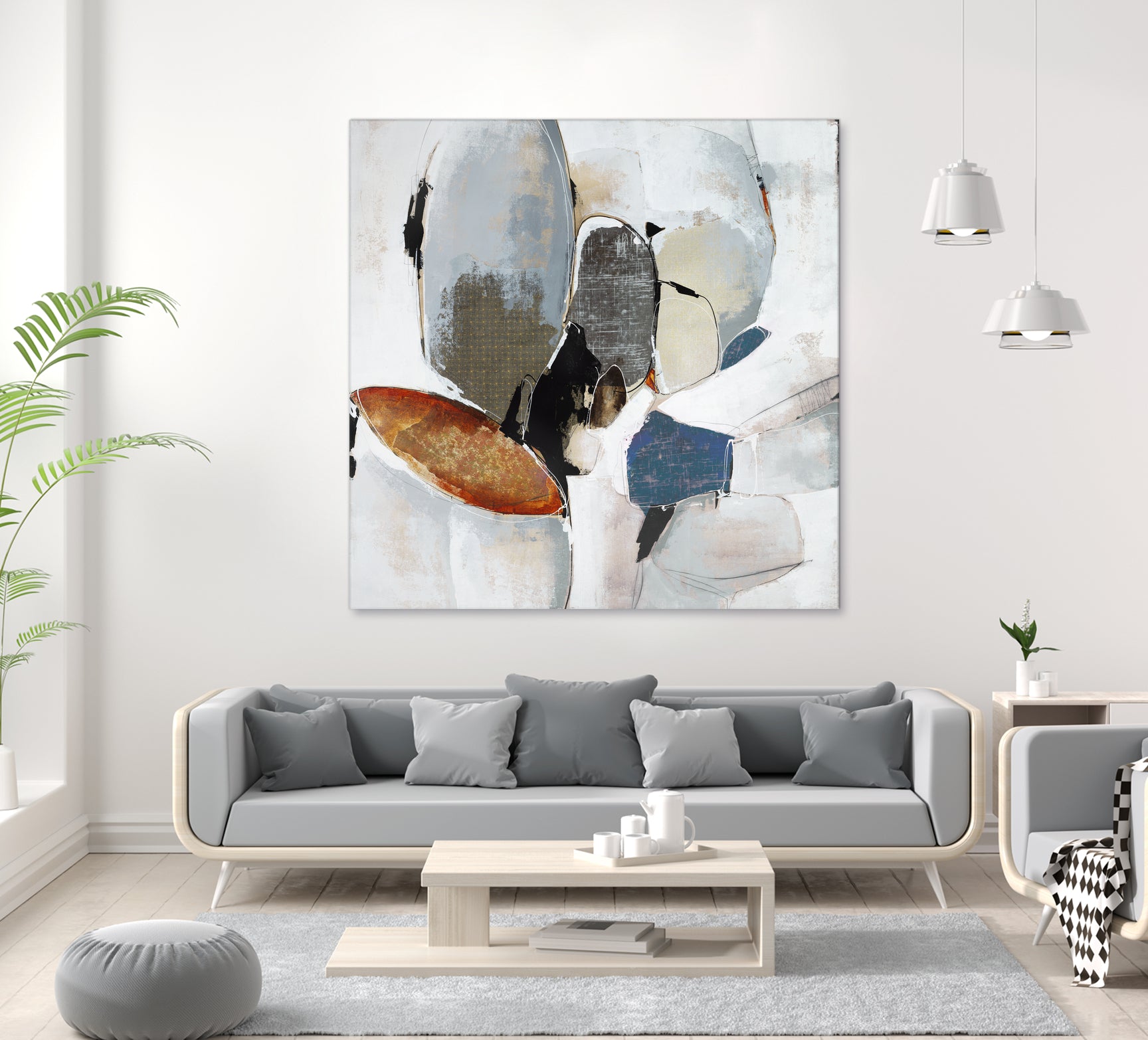 Split Second Decision II by Daleno Art on GIANT ART - bleu abstract