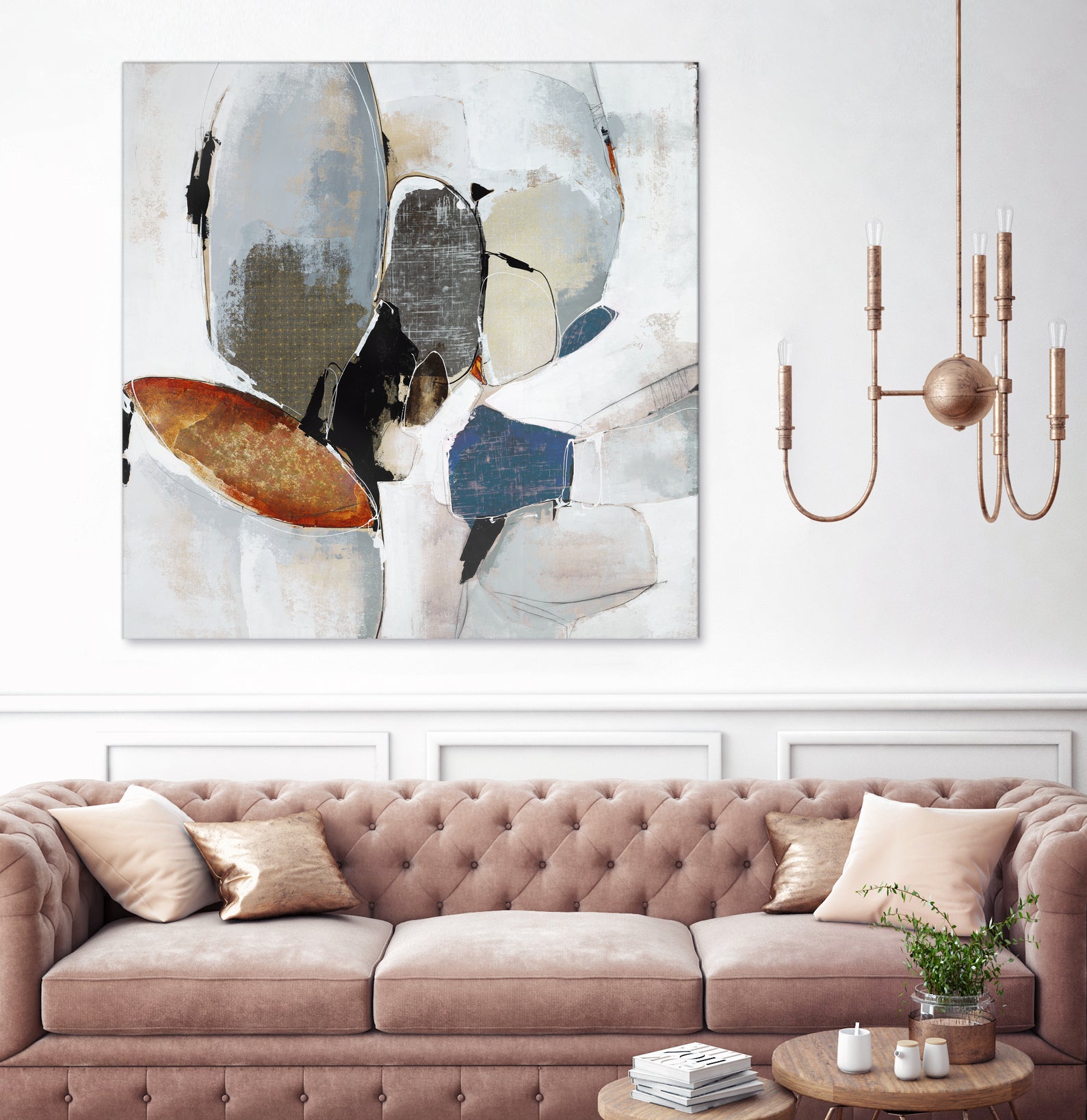 Split Second Decision II by Daleno Art on GIANT ART - bleu abstract