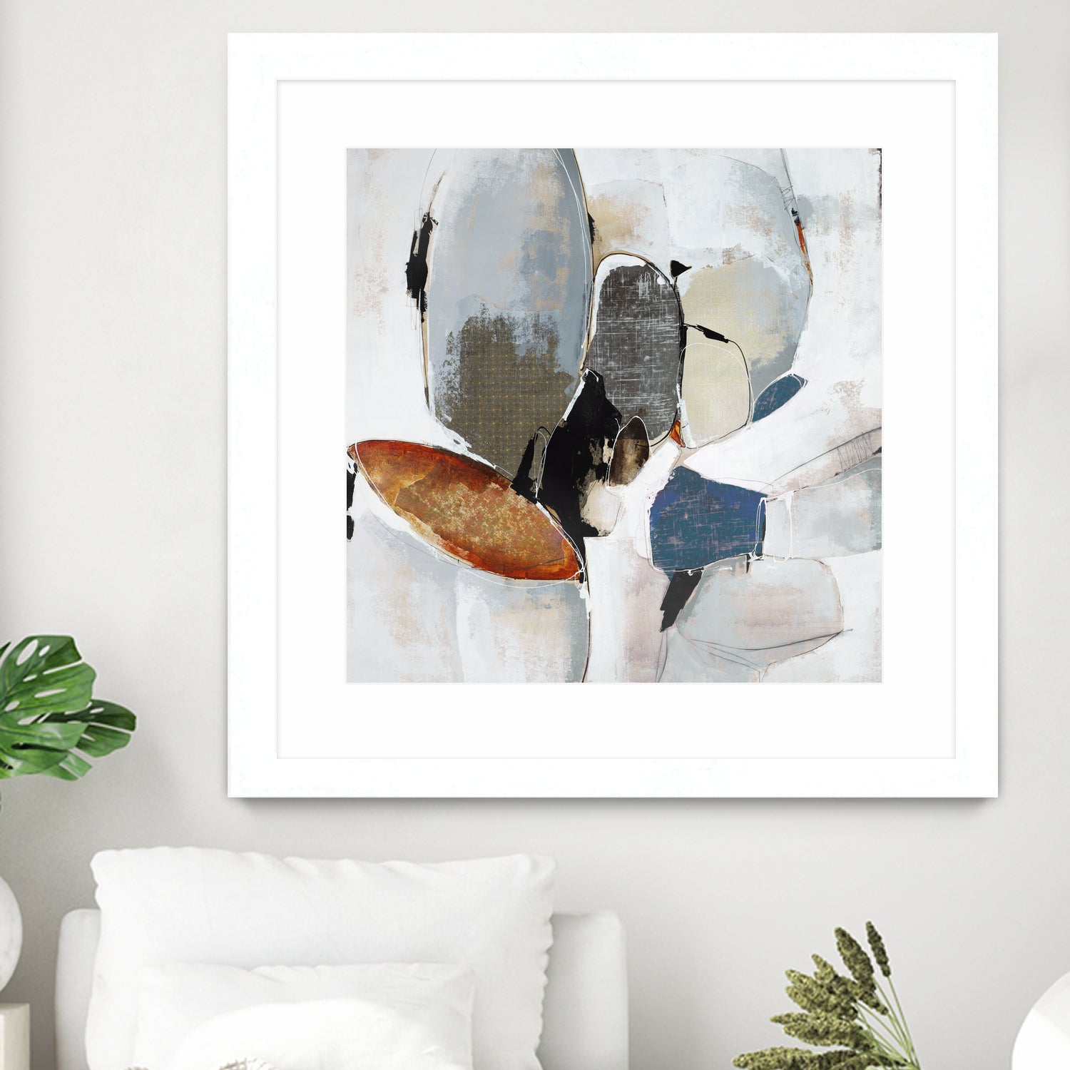 Split Second Decision II by Daleno Art on GIANT ART - bleu abstract