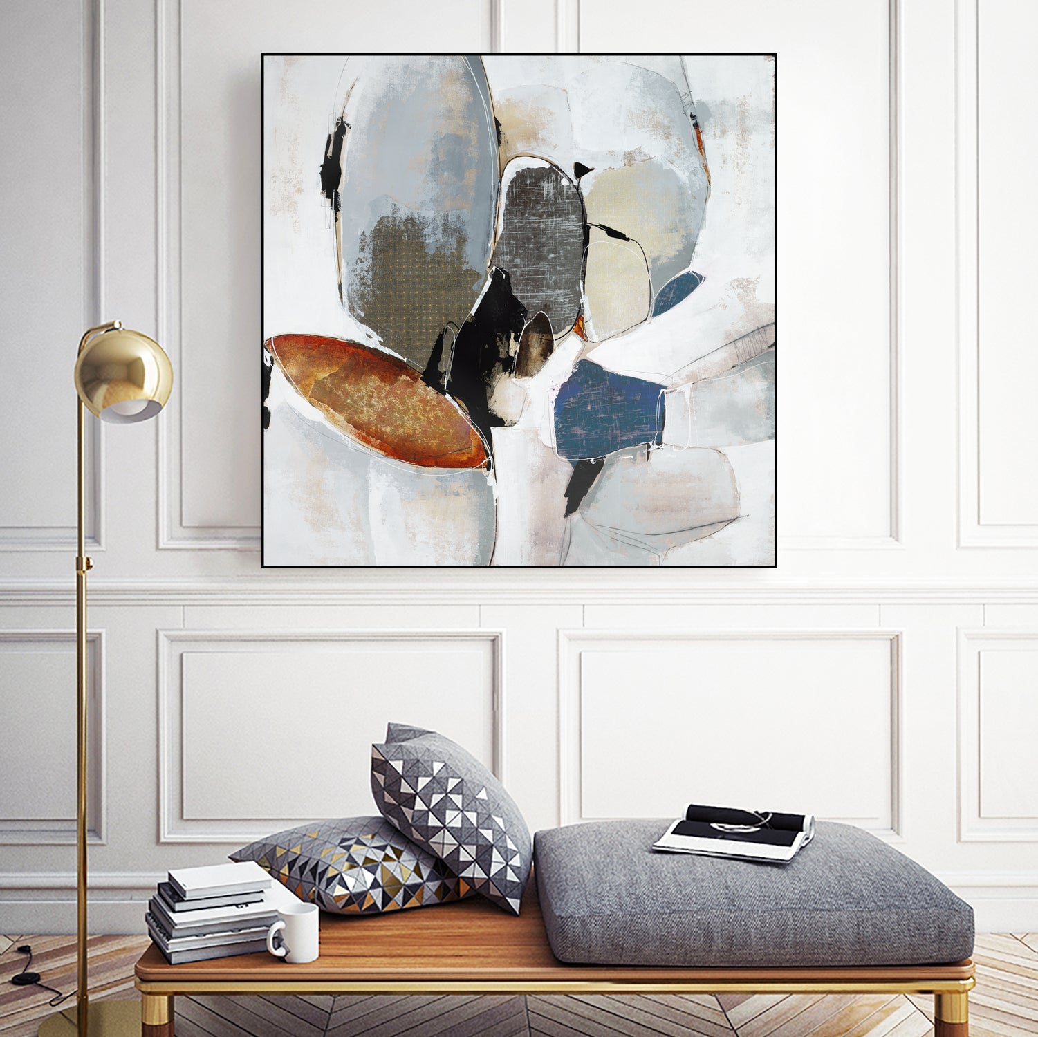 Split Second Decision II by Daleno Art on GIANT ART - bleu abstract