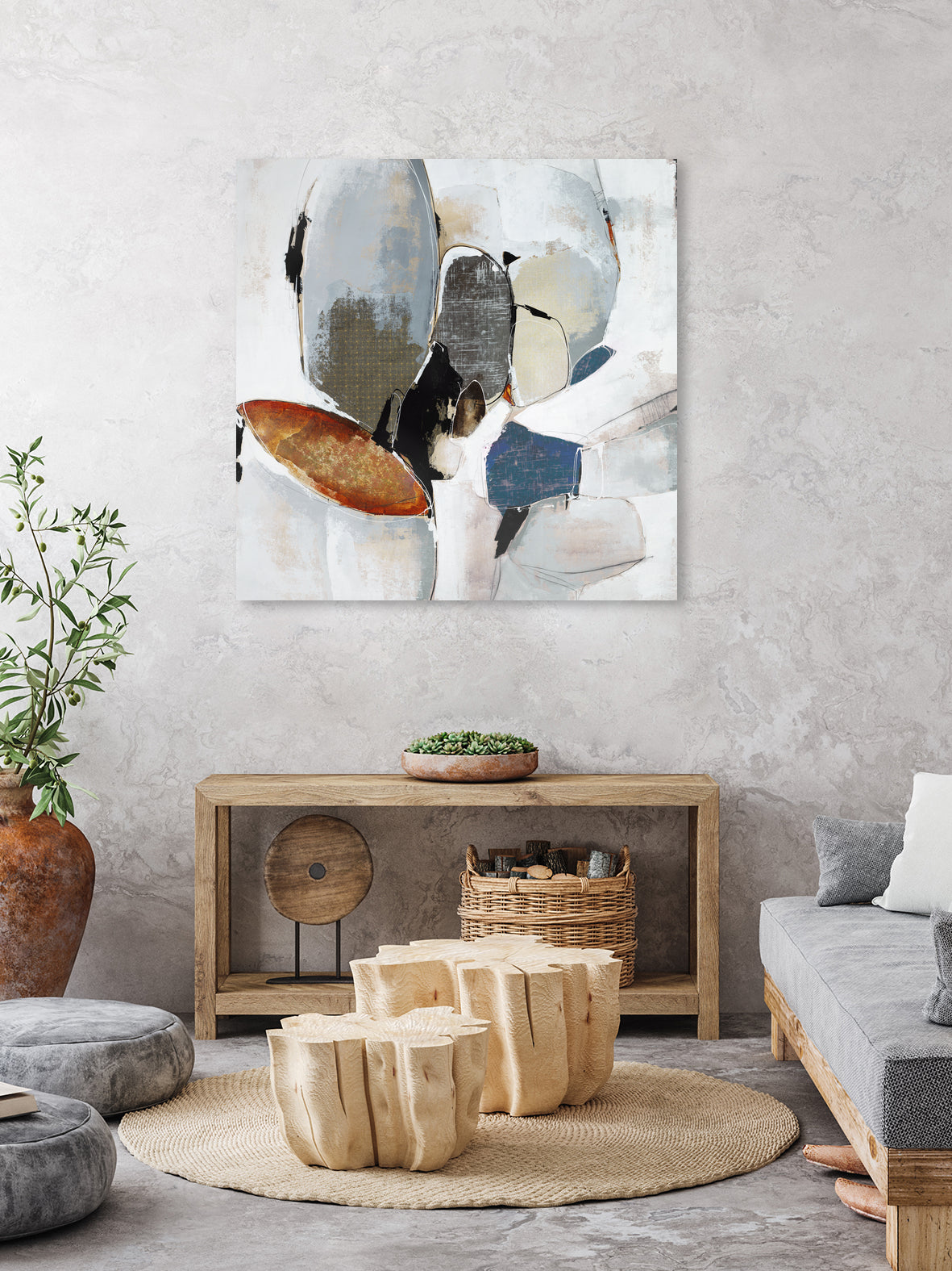 Split Second Decision II by Daleno Art on GIANT ART - bleu abstract