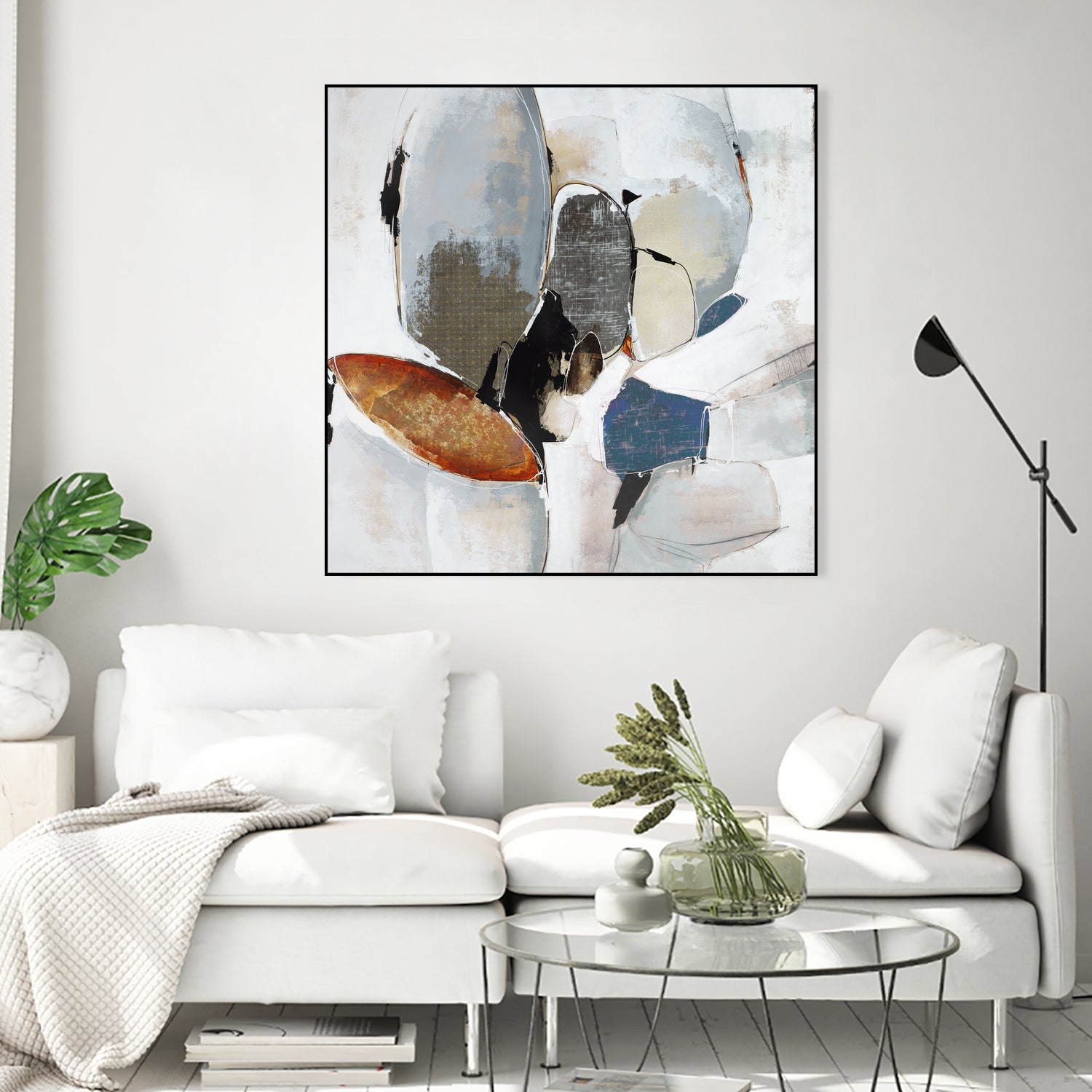 Split Second Decision II by Daleno Art on GIANT ART - bleu abstract