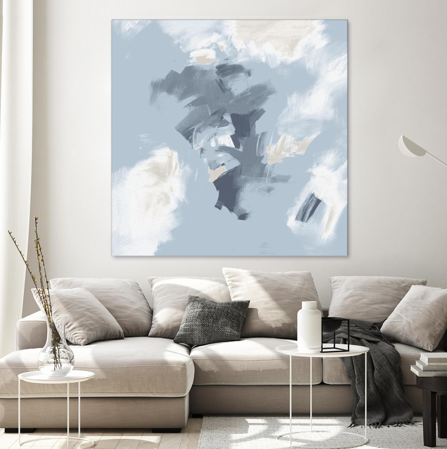 Peaches and Cream II by Daleno Art on GIANT ART - beige abstract