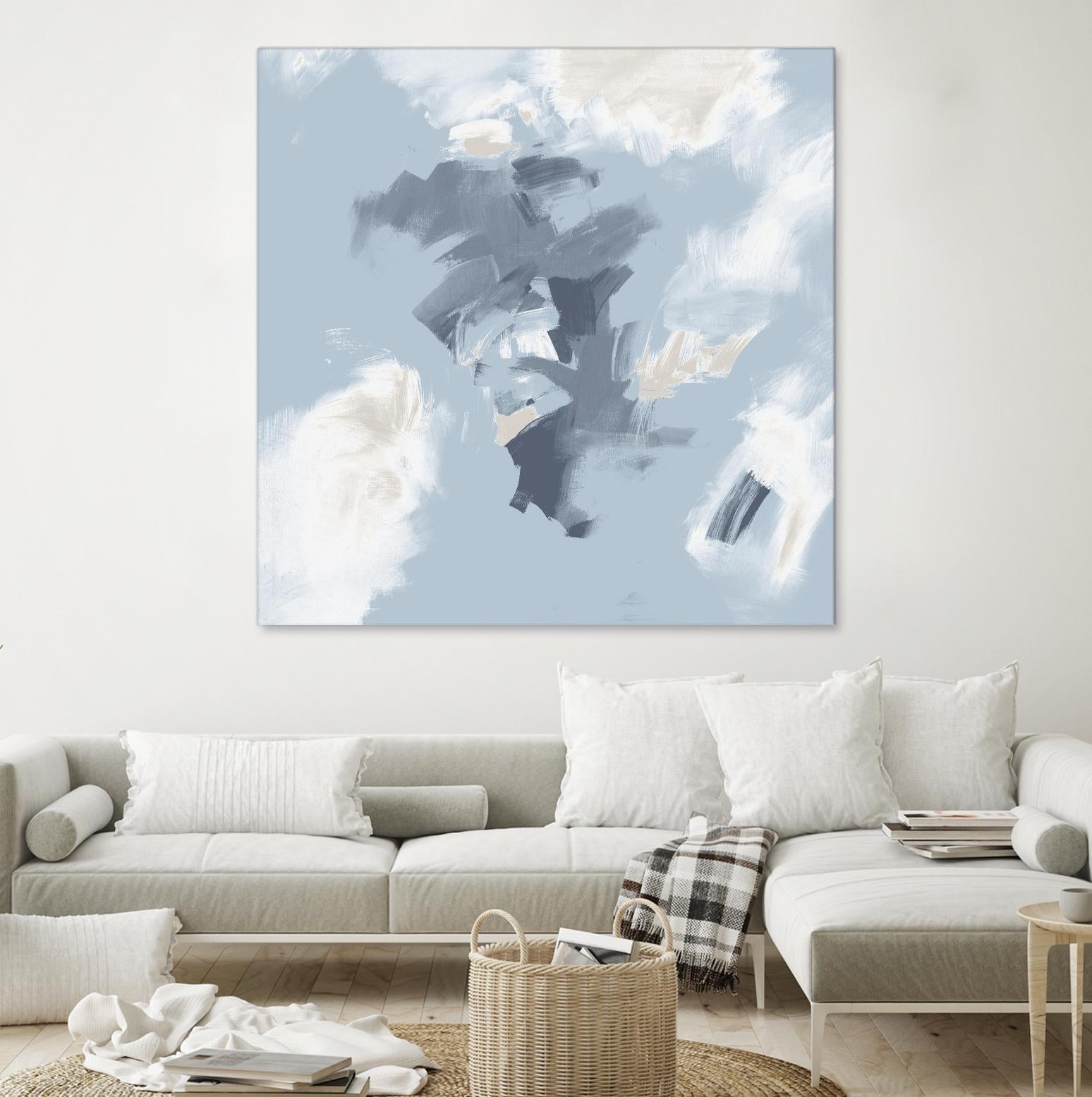 Peaches and Cream II by Daleno Art on GIANT ART - beige abstract