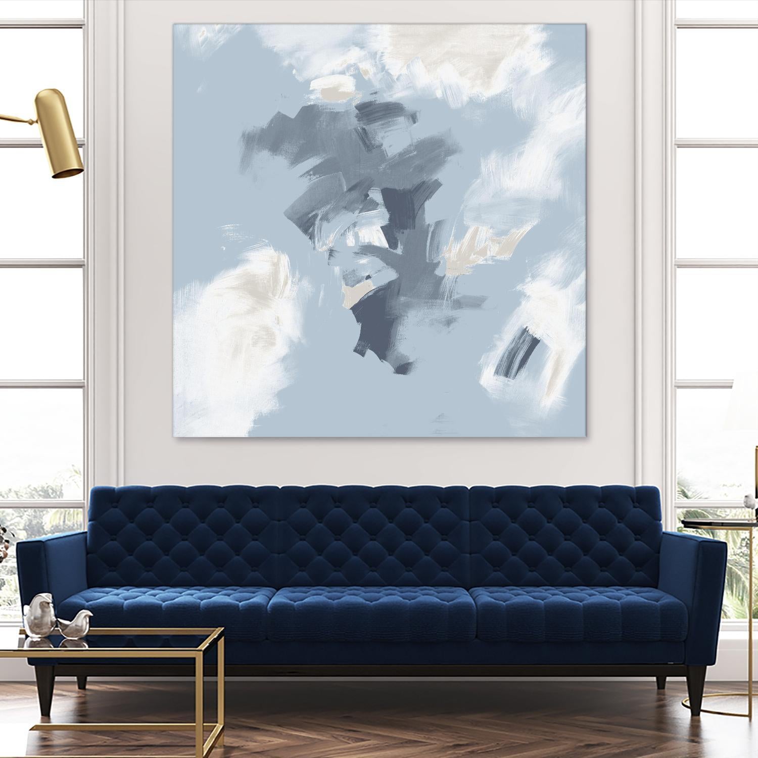 Peaches and Cream II by Daleno Art on GIANT ART - beige abstract