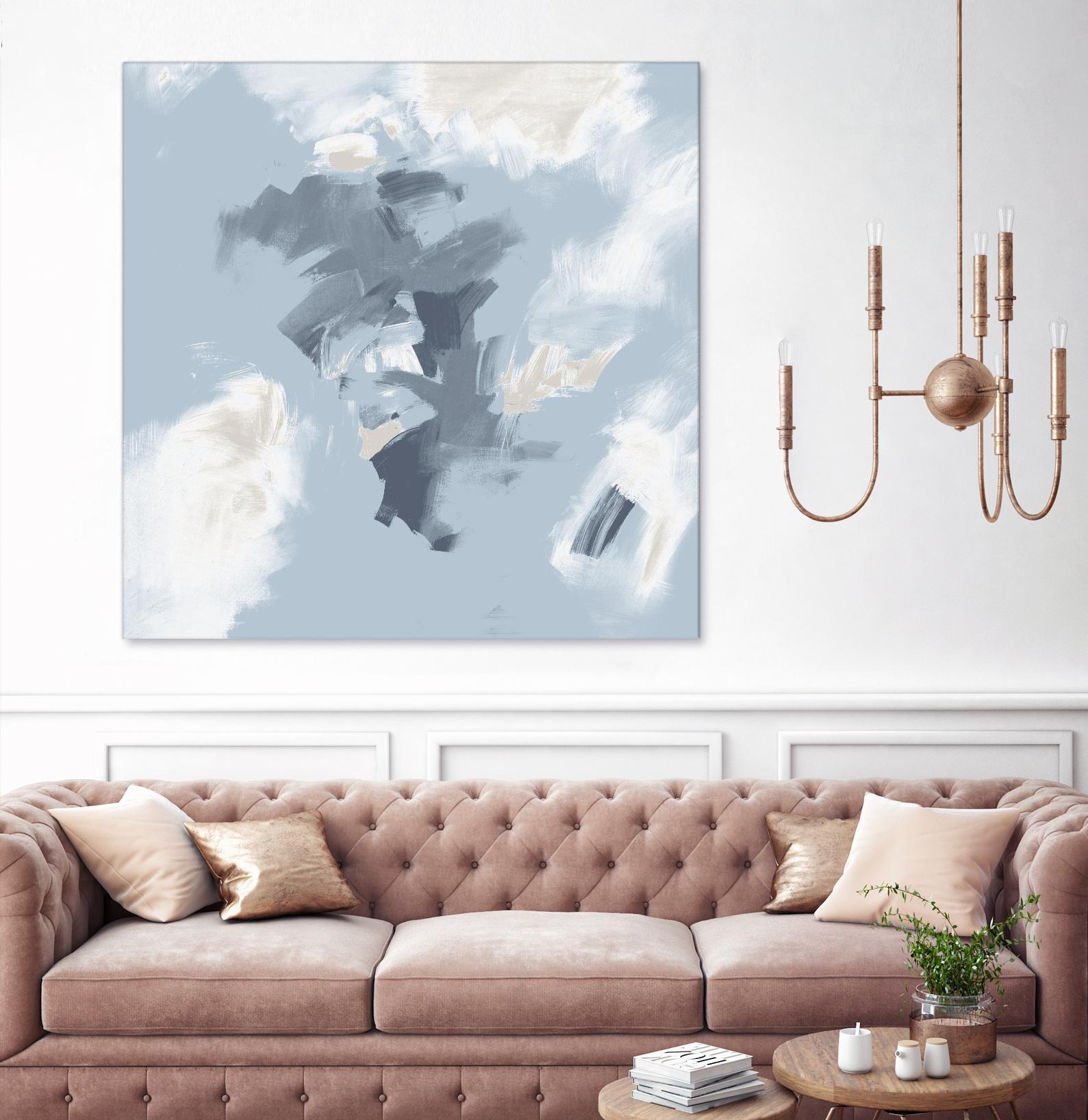 Peaches and Cream II by Daleno Art on GIANT ART - beige abstract