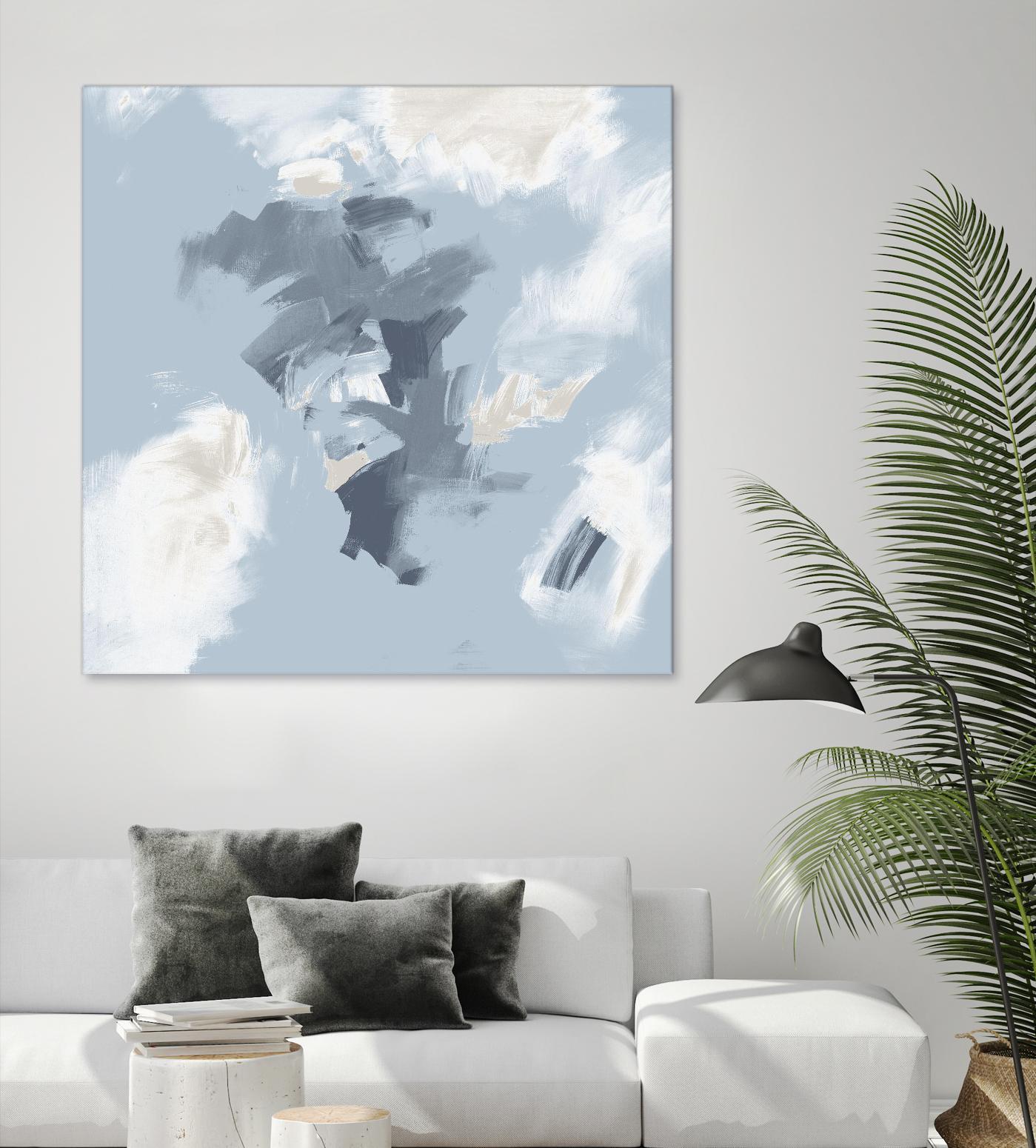 Peaches and Cream II by Daleno Art on GIANT ART - beige abstract