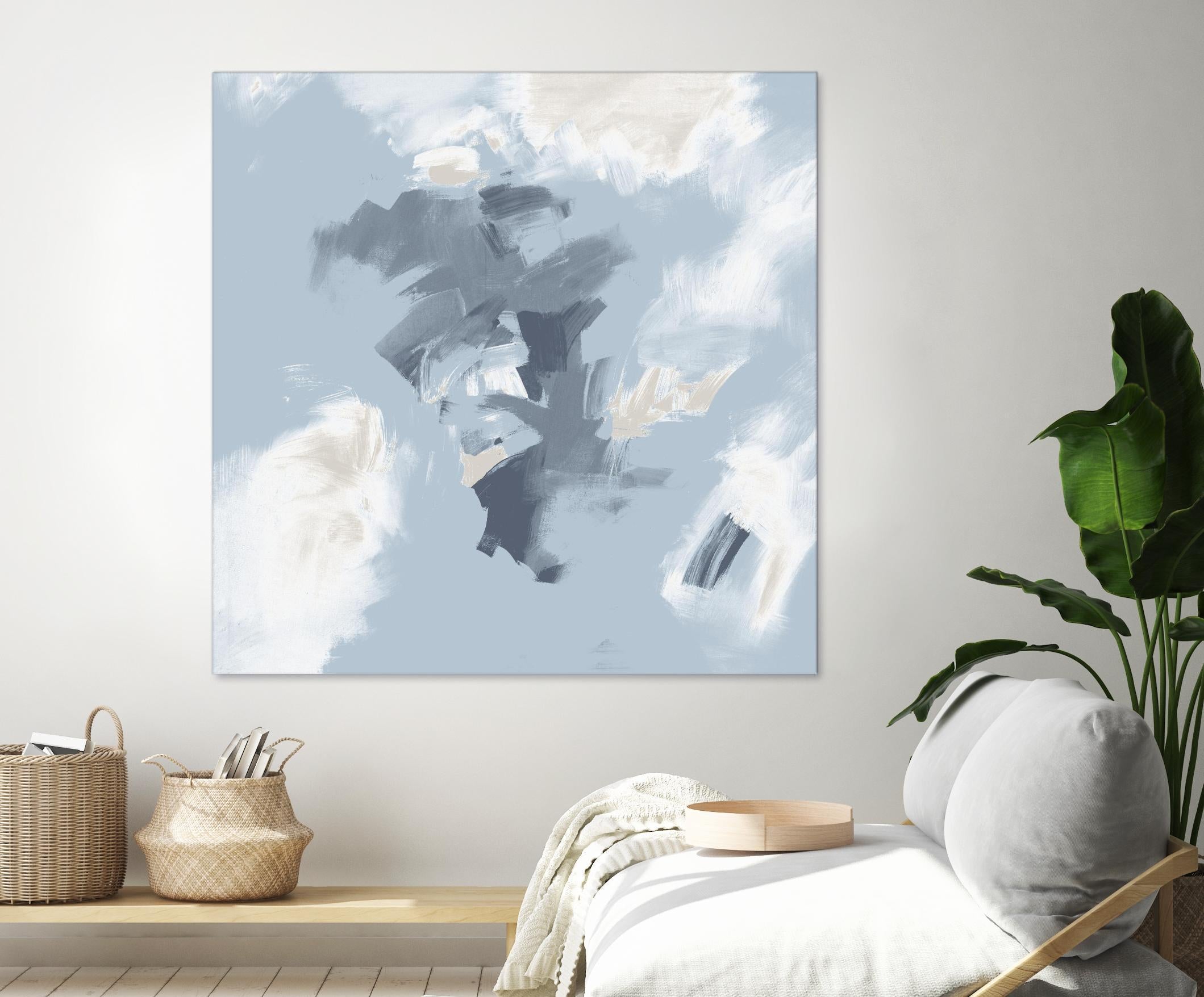 Peaches and Cream II by Daleno Art on GIANT ART - beige abstract