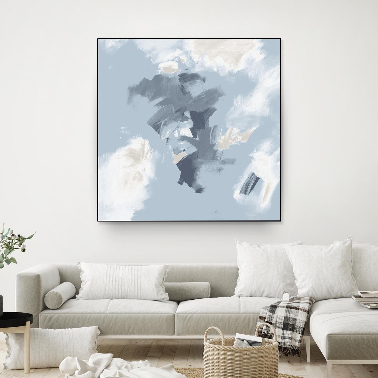 Peaches and Cream II by Daleno Art on GIANT ART - beige abstract