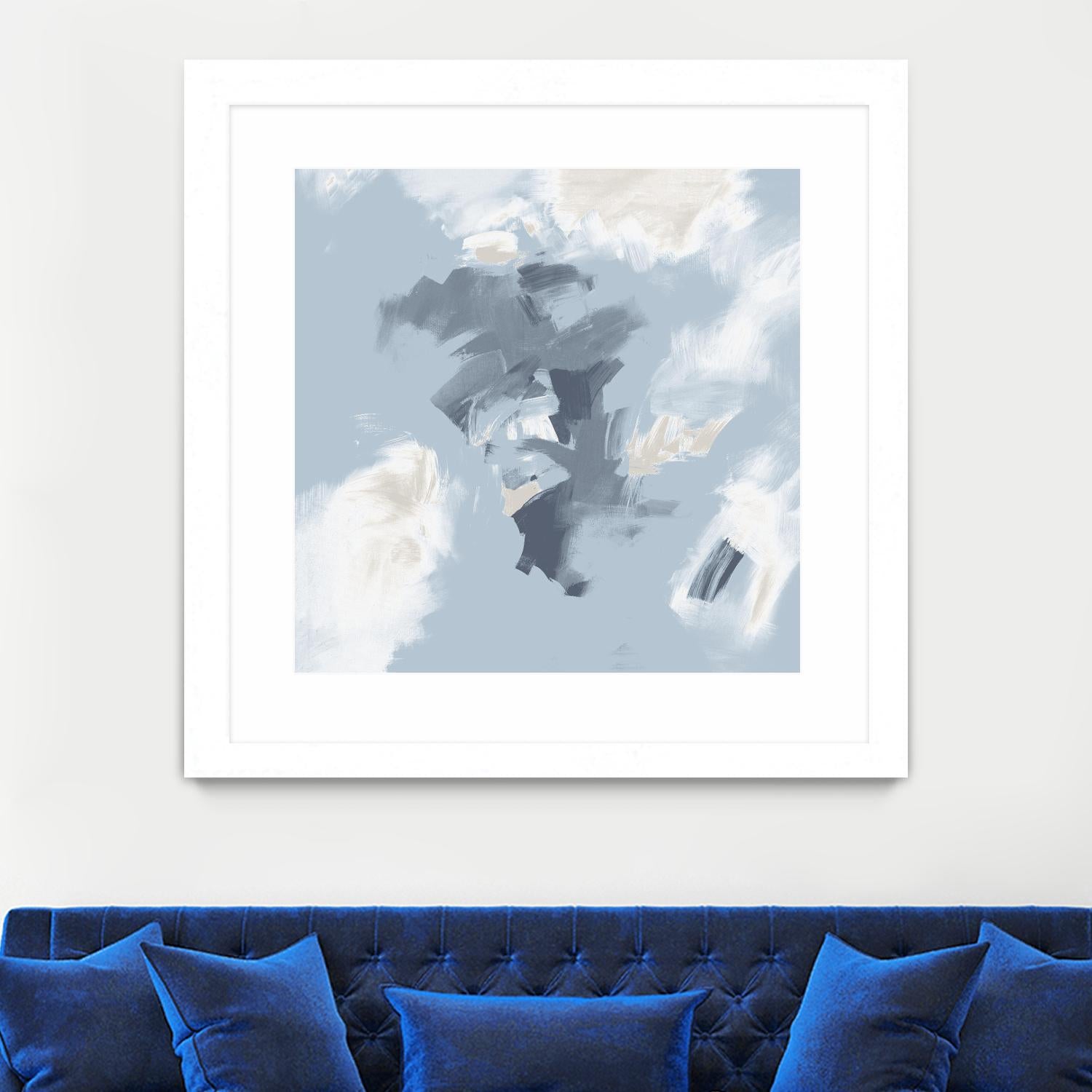 Peaches and Cream II by Daleno Art on GIANT ART - beige abstract