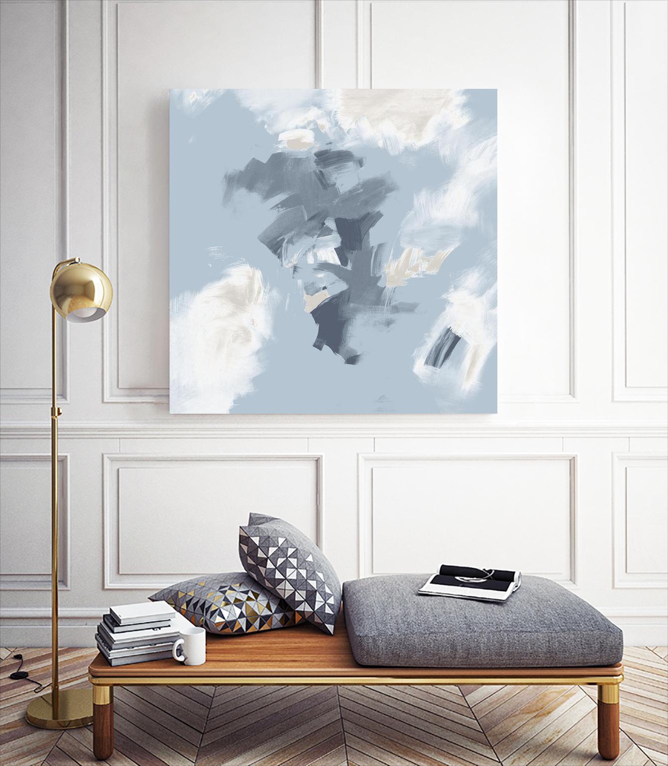 Peaches and Cream II by Daleno Art on GIANT ART - beige abstract abstract