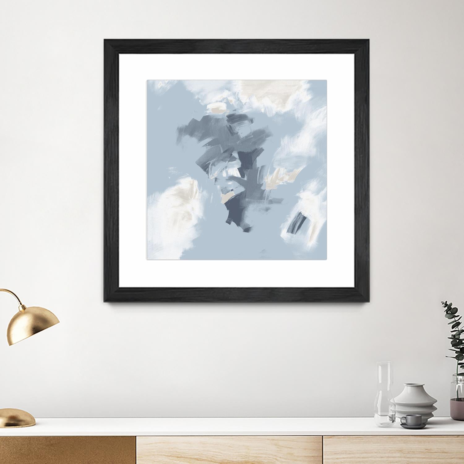 Peaches and Cream II by Daleno Art on GIANT ART - beige abstract