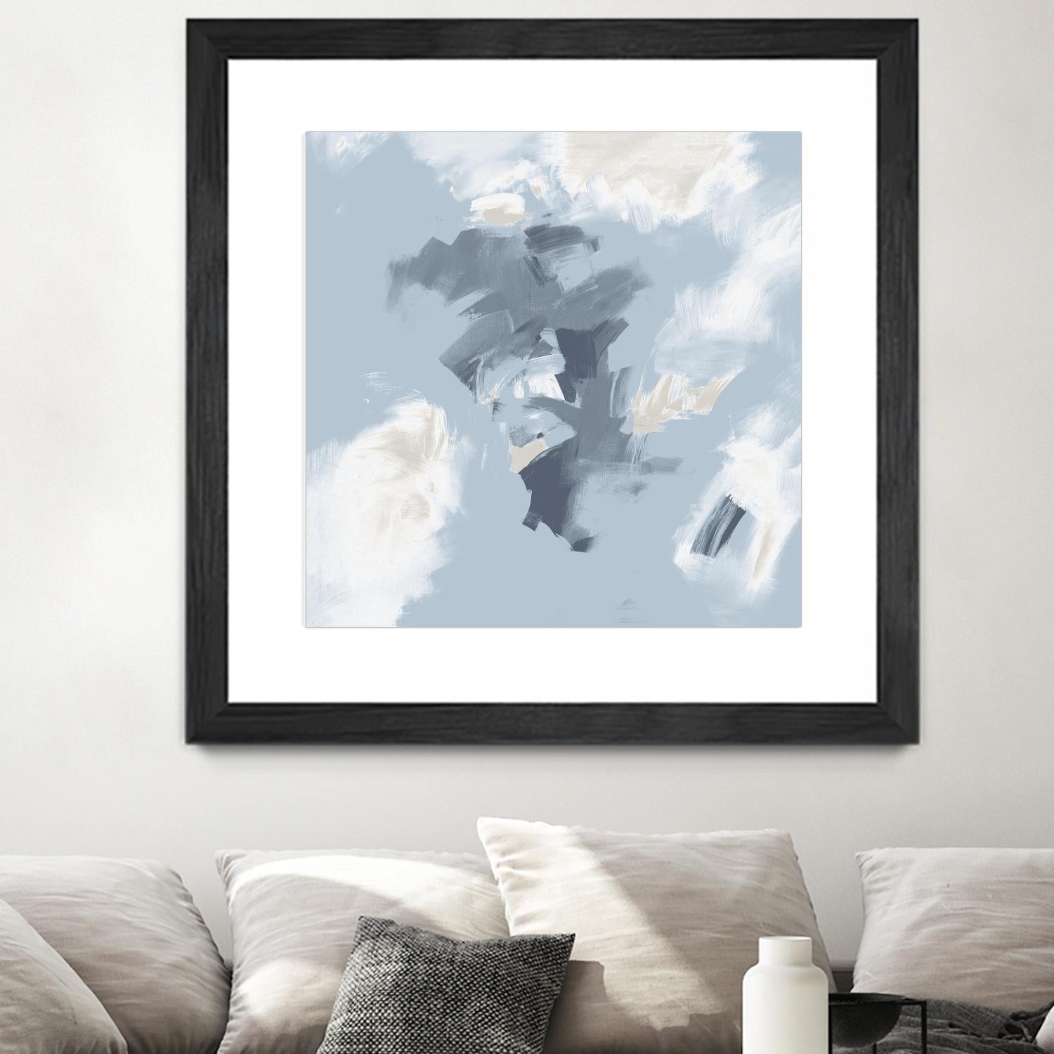 Peaches and Cream II by Daleno Art on GIANT ART - beige abstract