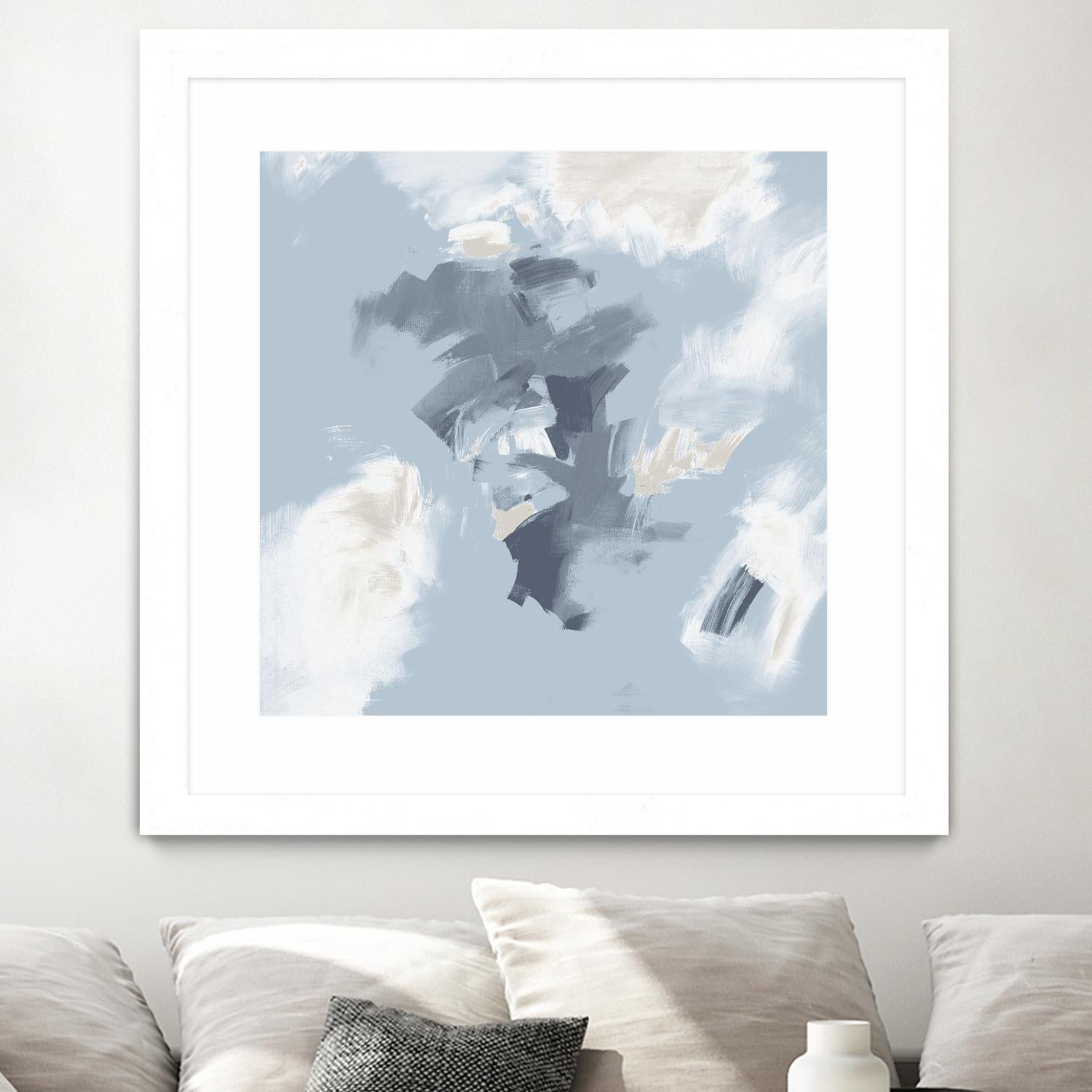 Peaches and Cream II by Daleno Art on GIANT ART - beige abstract