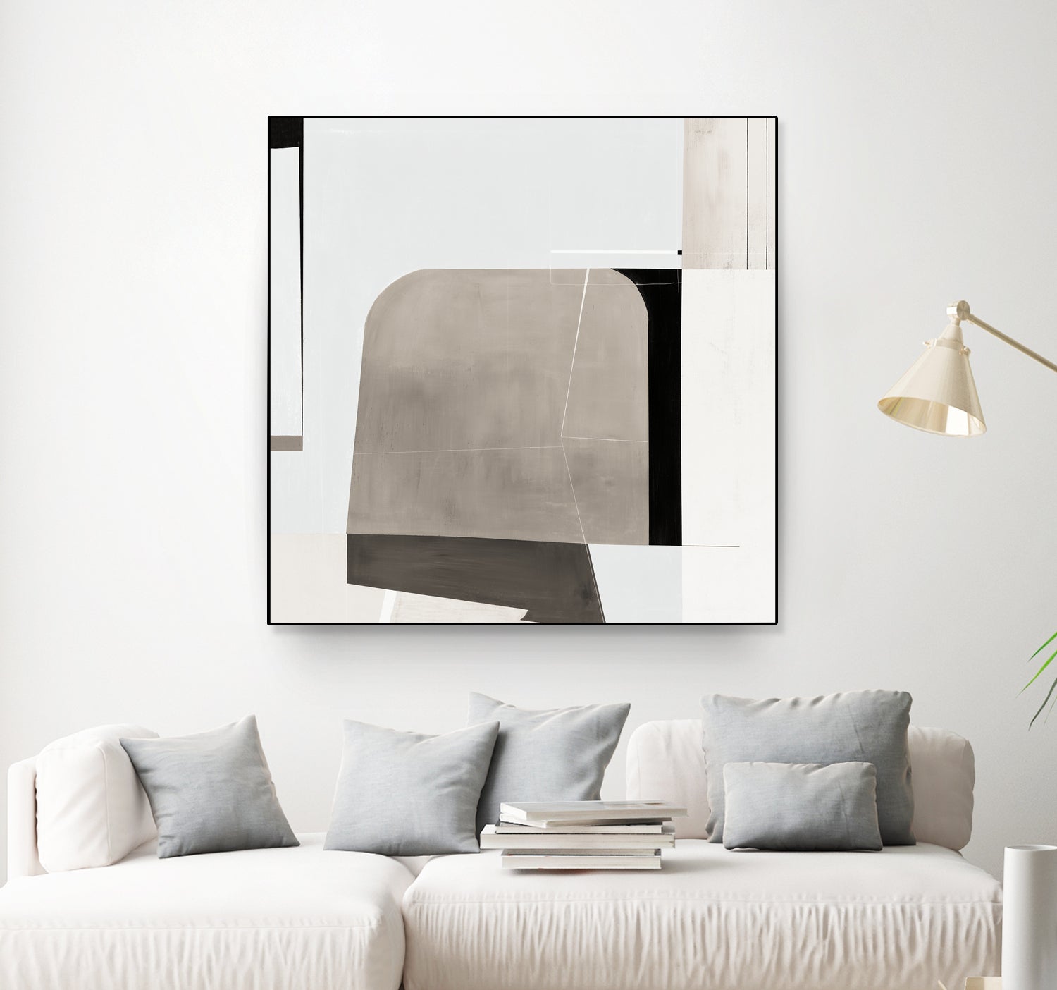 Rugby II by Daleno Art on GIANT ART - beige abstract