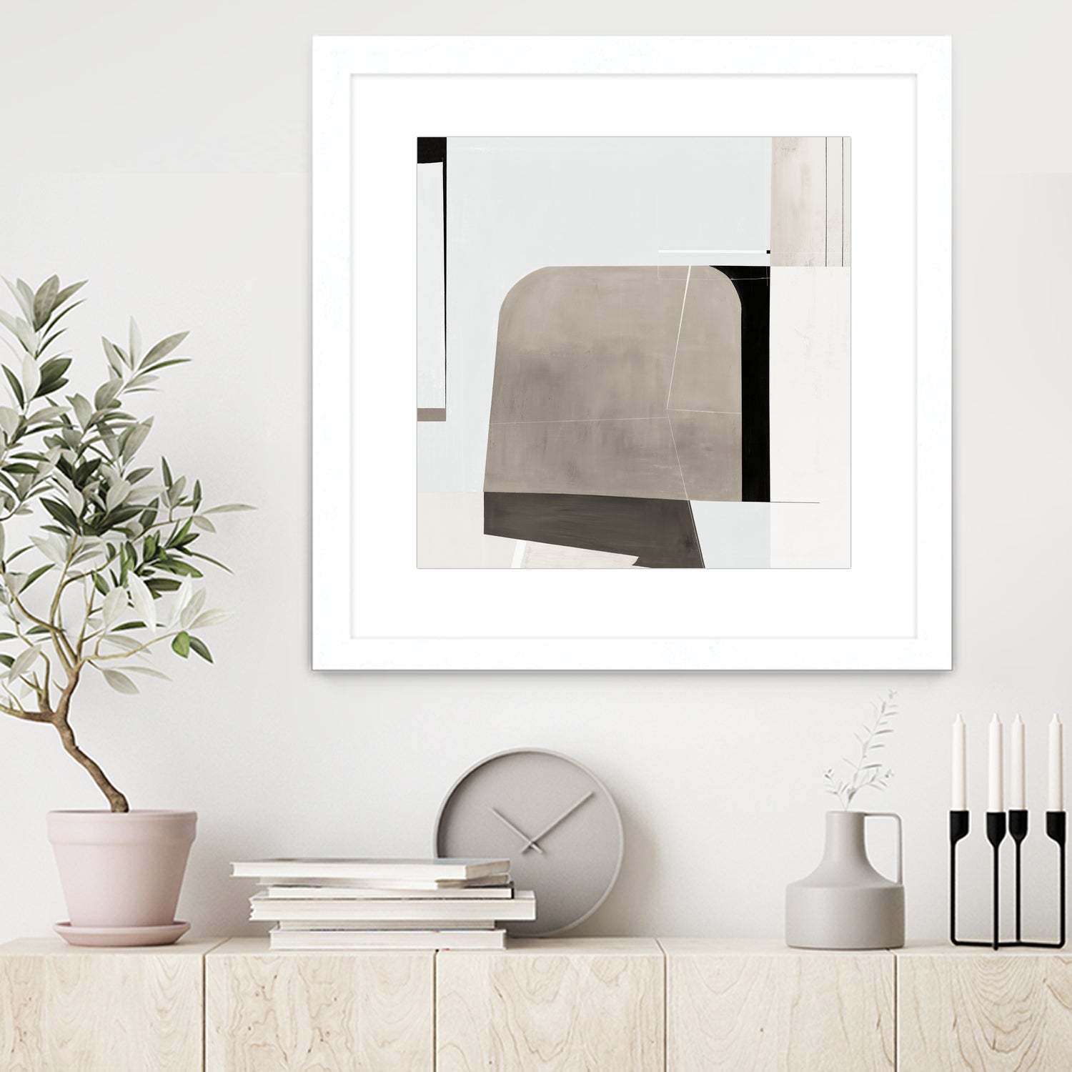 Rugby II by Daleno Art on GIANT ART - beige abstract