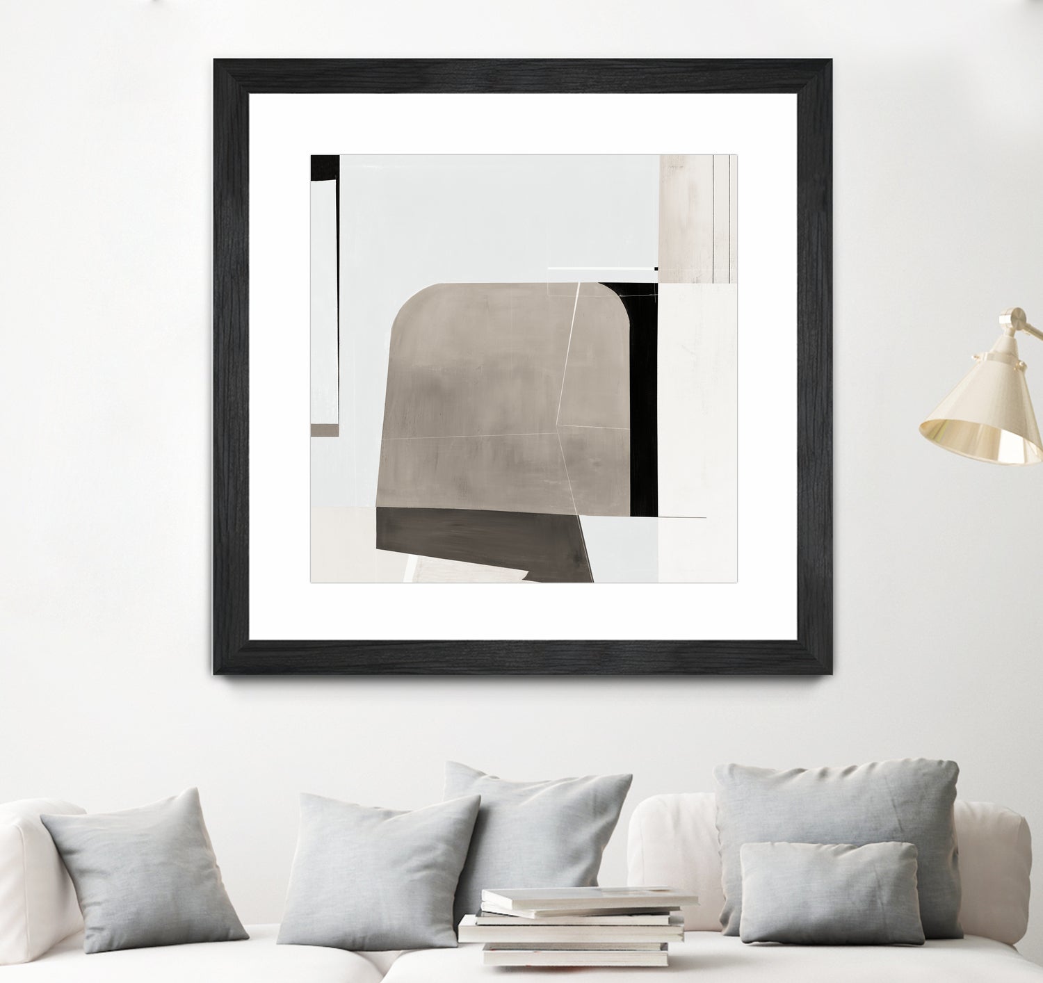 Rugby II by Daleno Art on GIANT ART - beige abstract