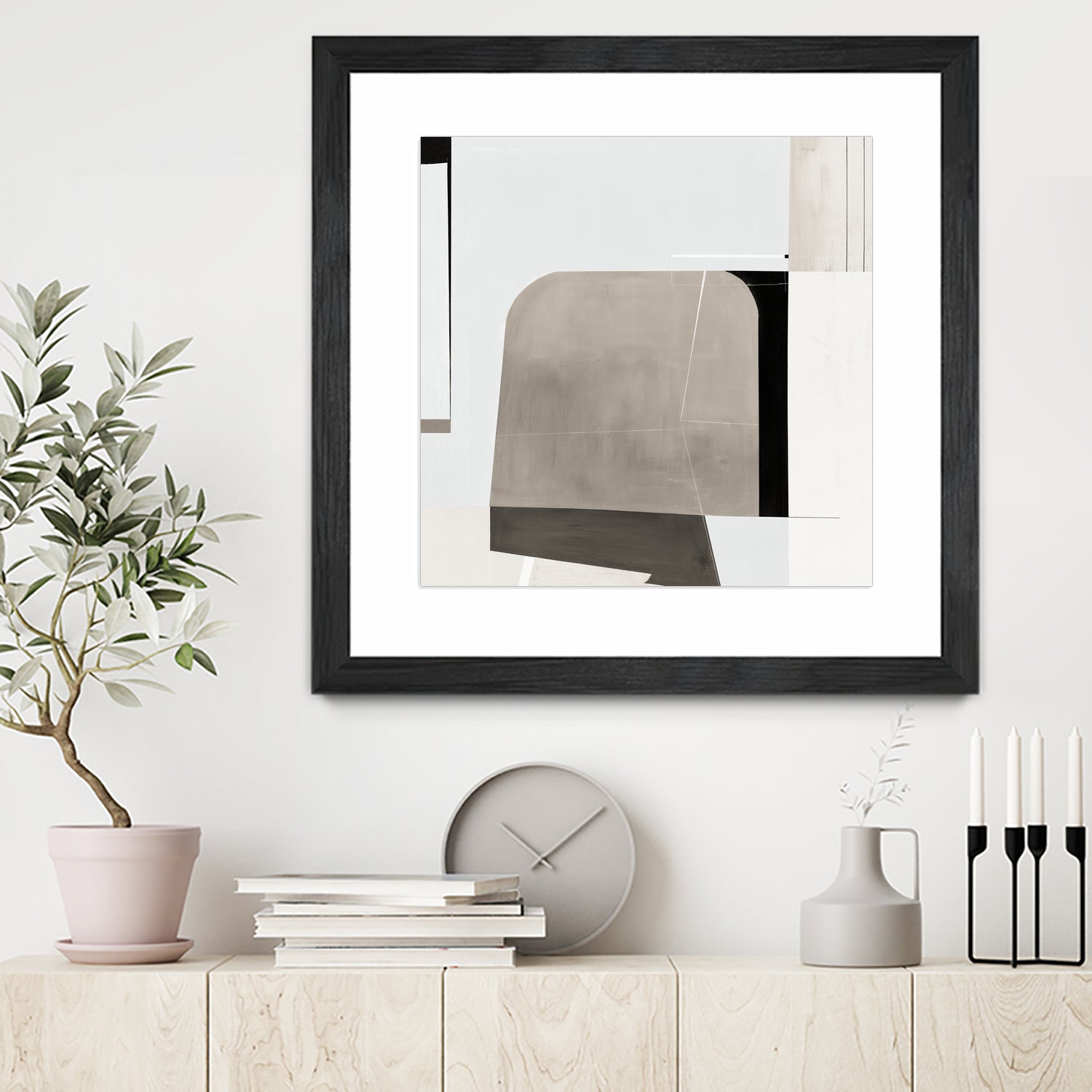 Rugby II by Daleno Art on GIANT ART - beige abstract