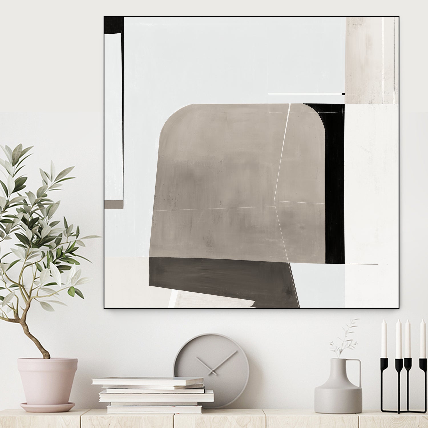 Rugby II by Daleno Art on GIANT ART - beige abstract