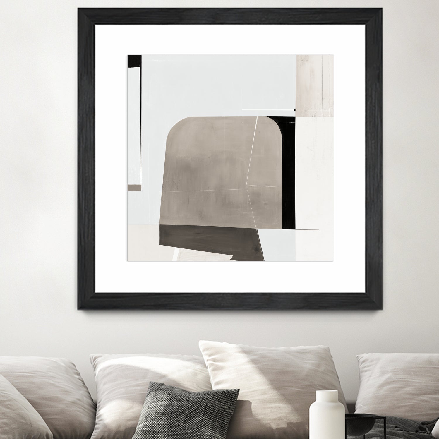 Rugby II by Daleno Art on GIANT ART - beige abstract