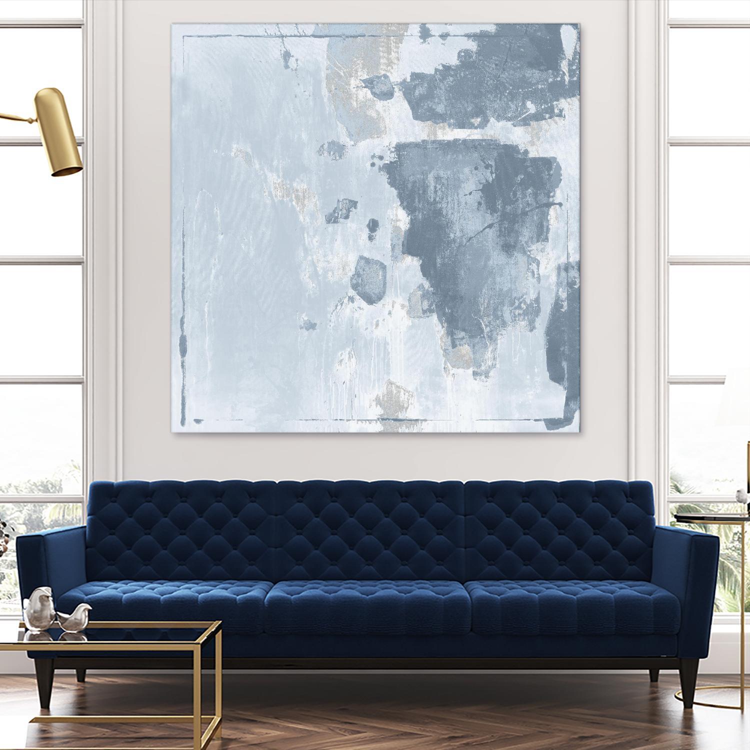 Texas Stamp II by Daleno Art on GIANT ART - blue abstract abstrait