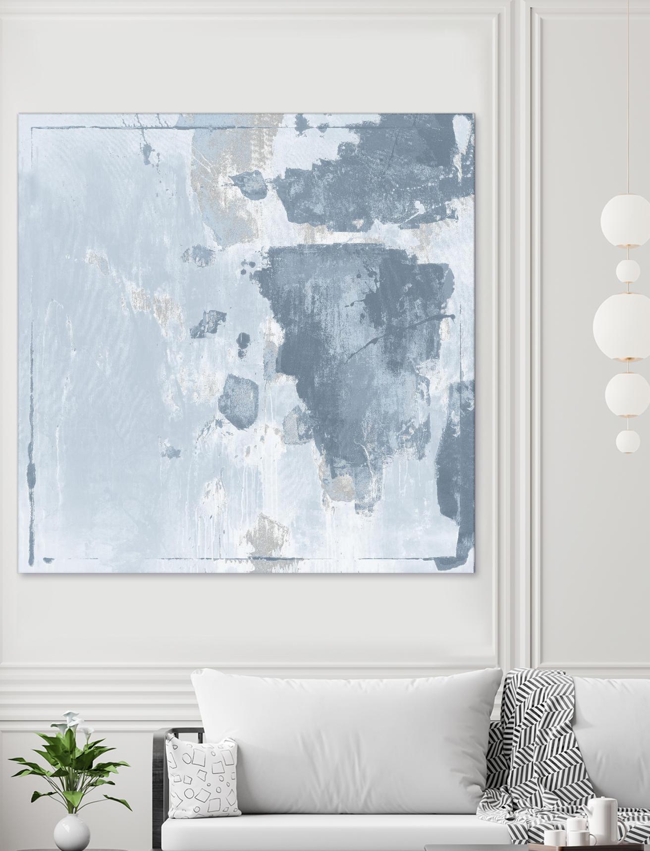 Texas Stamp II by Daleno Art on GIANT ART - blue abstract abstrait