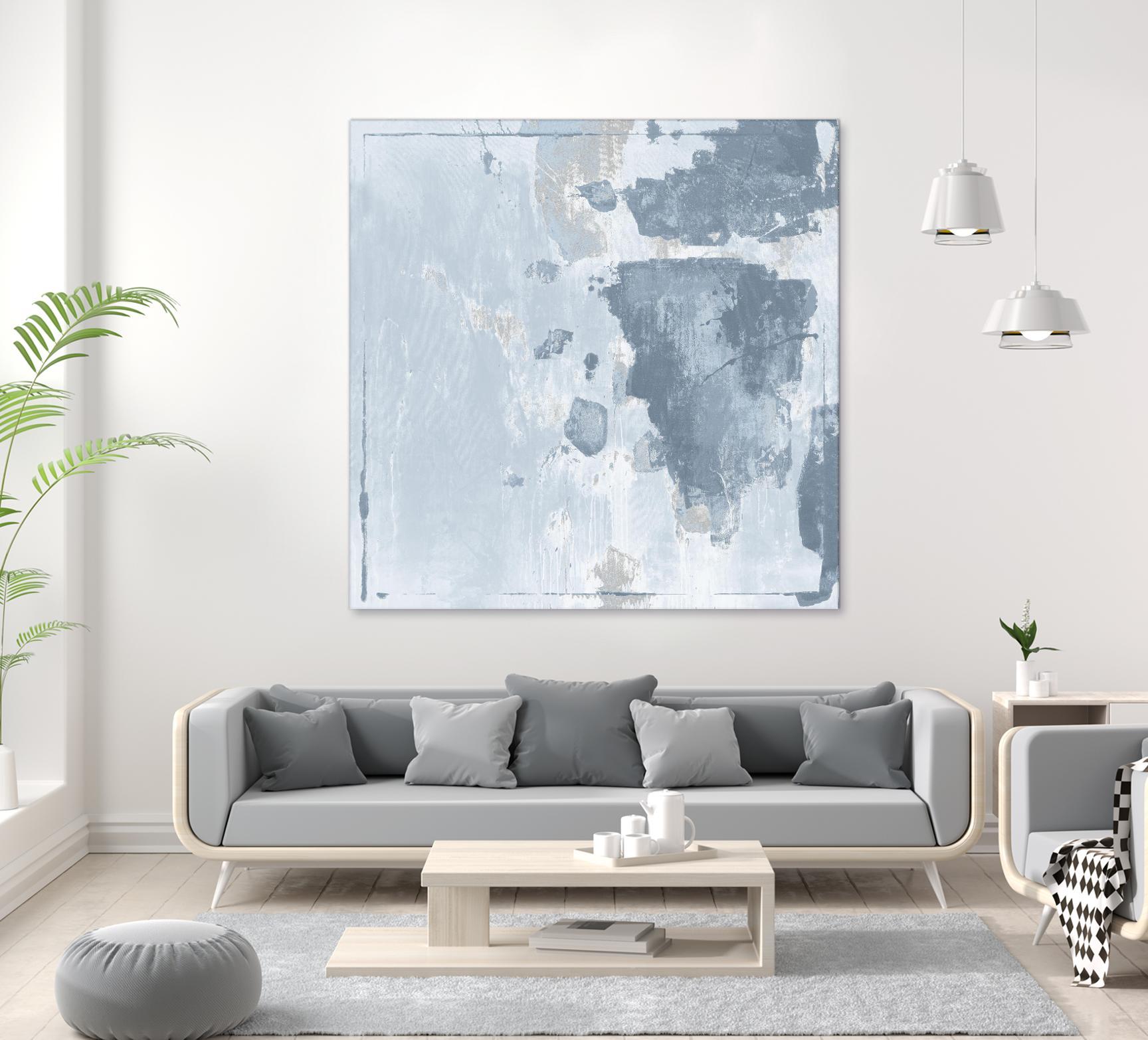 Texas Stamp II by Daleno Art on GIANT ART - blue abstract abstrait