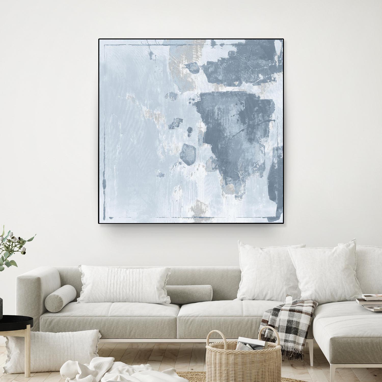 Texas Stamp II by Daleno Art on GIANT ART - blue abstract abstrait