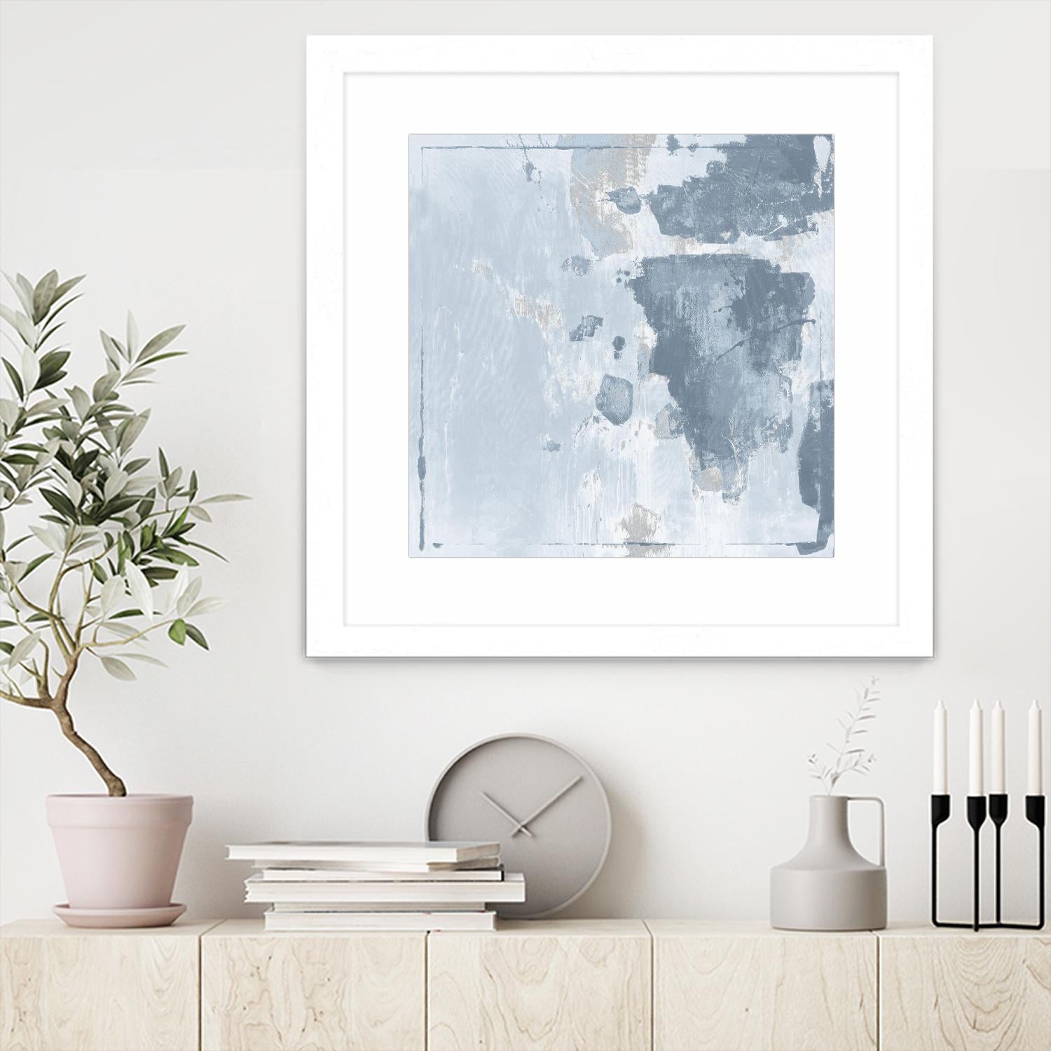 Texas Stamp II by Daleno Art on GIANT ART - blue abstract abstrait