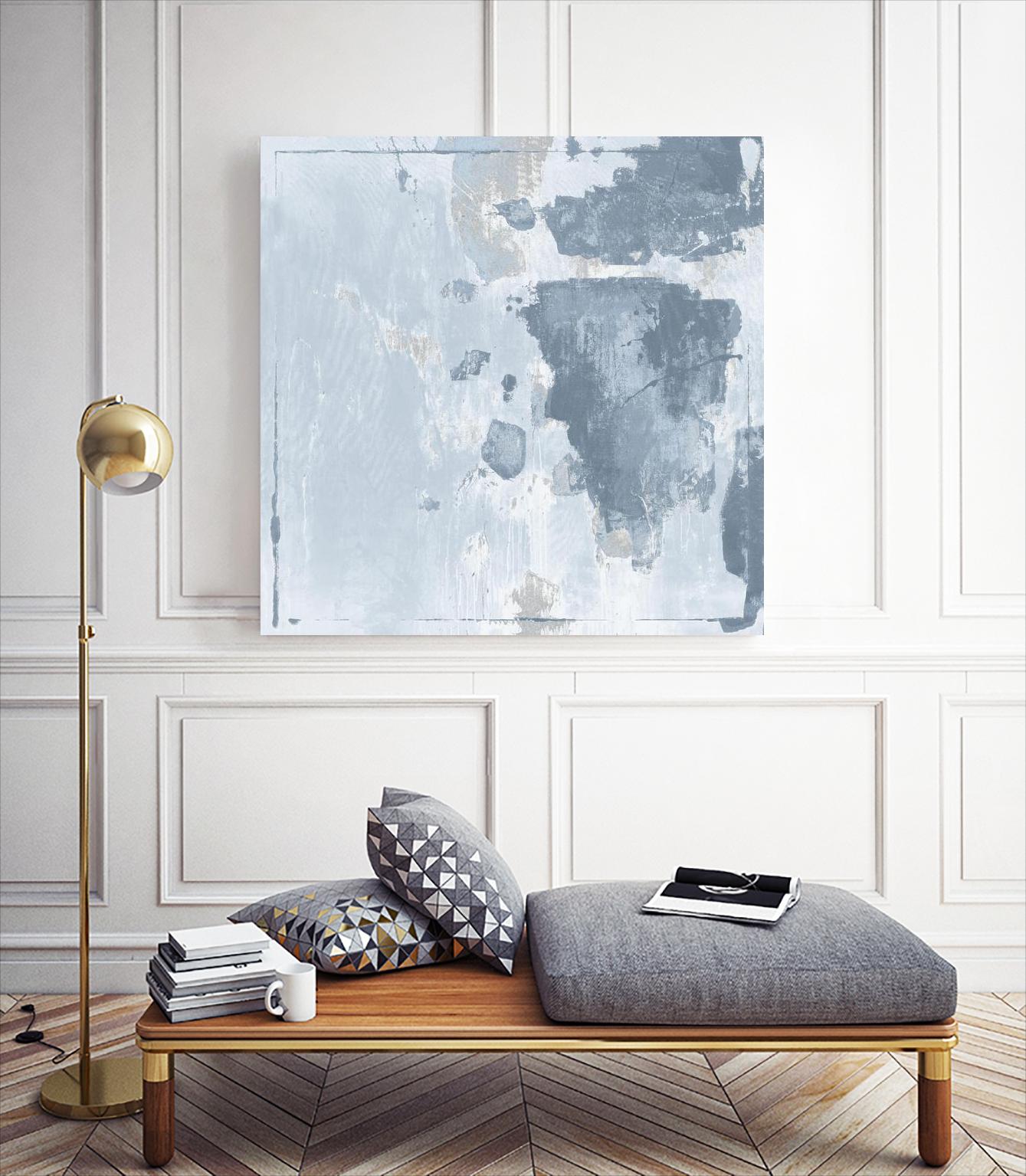 Texas Stamp II by Daleno Art on GIANT ART - blue abstract abstrait