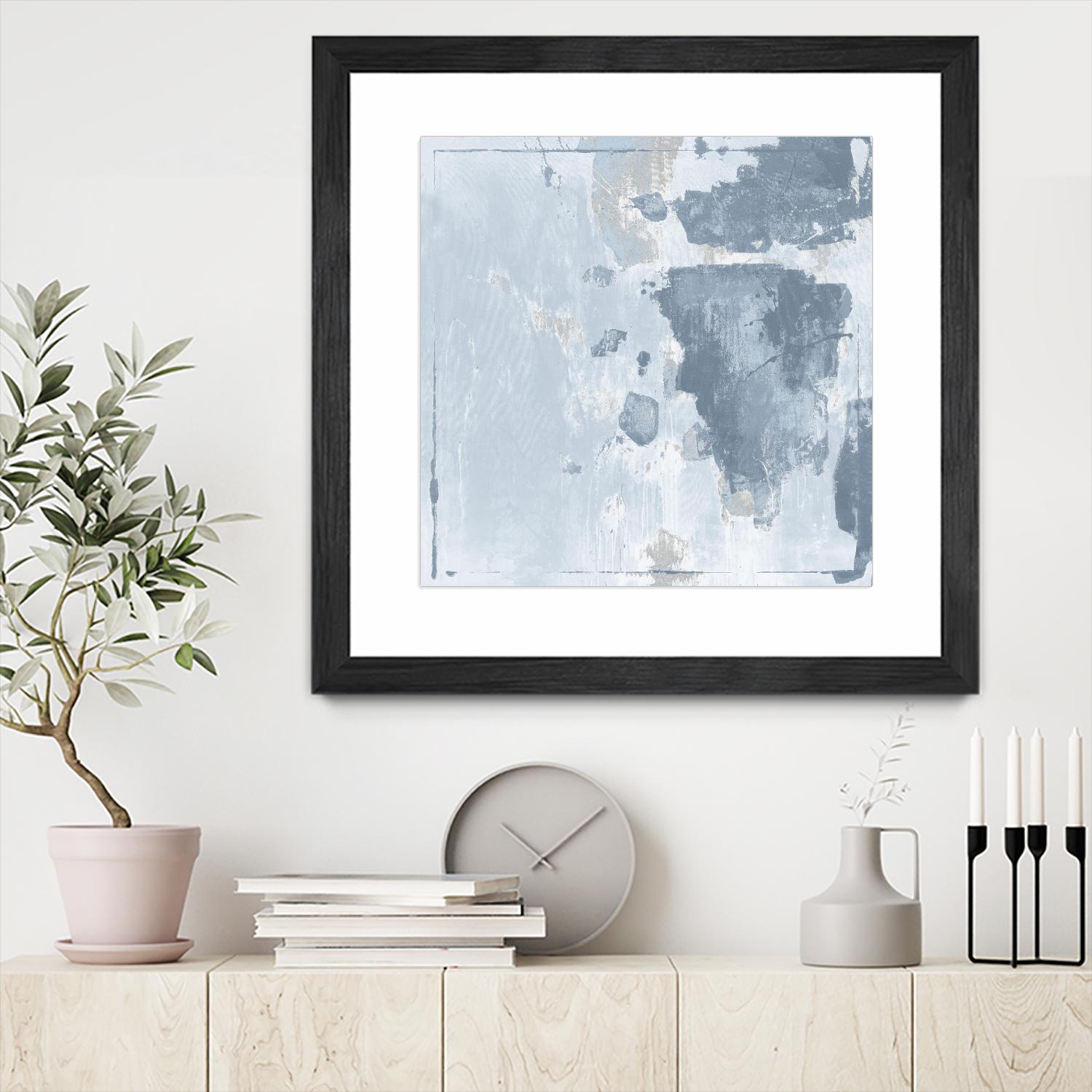 Texas Stamp II by Daleno Art on GIANT ART - blue abstract abstrait