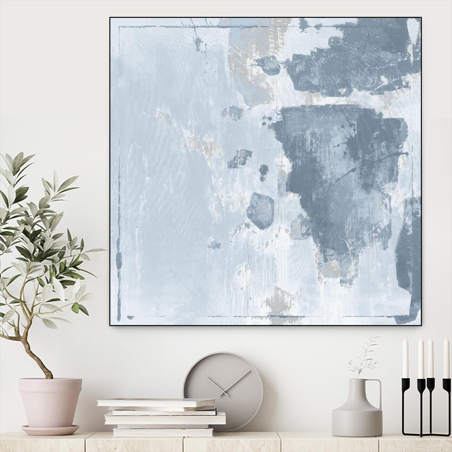 Texas Stamp II by Daleno Art on GIANT ART - blue abstract abstrait