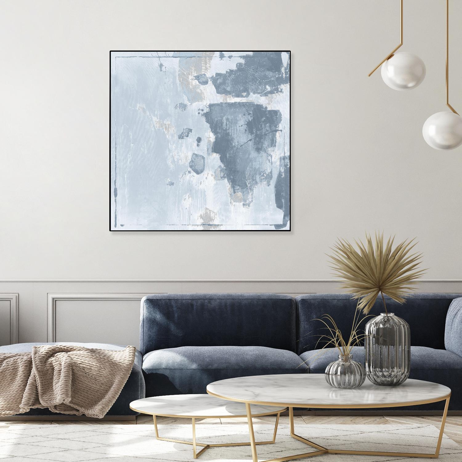 Texas Stamp II by Daleno Art on GIANT ART - blue abstract abstrait