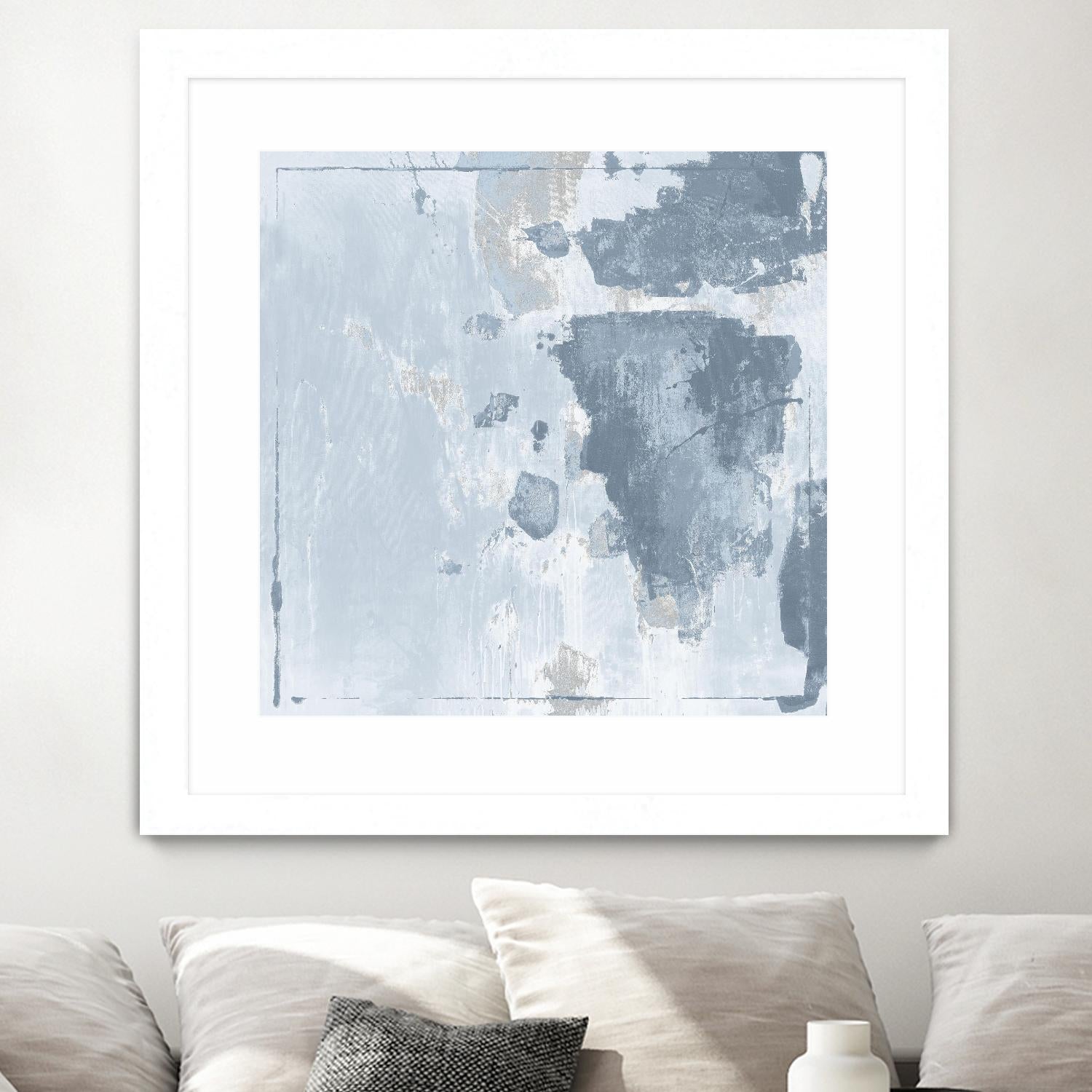 Texas Stamp II by Daleno Art on GIANT ART - blue abstract abstrait