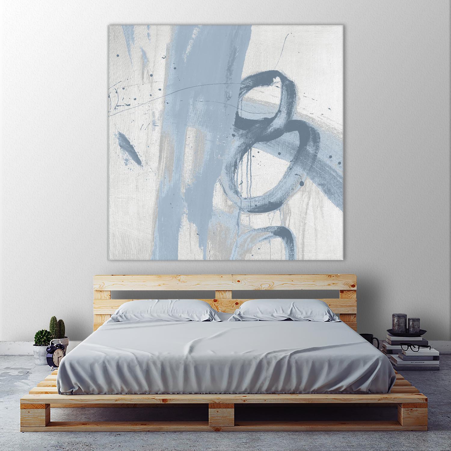 Twice Over IX by Daleno Art on GIANT ART - blue abstract abstrait