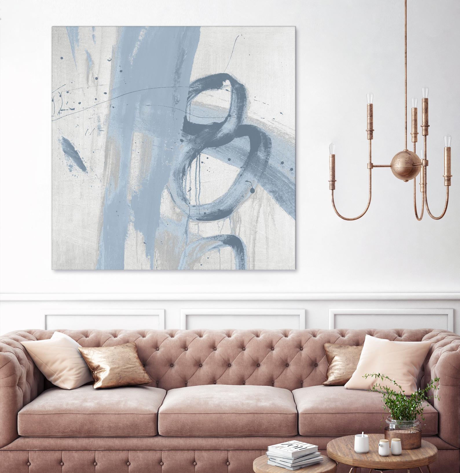 Twice Over IX by Daleno Art on GIANT ART - blue abstract abstrait