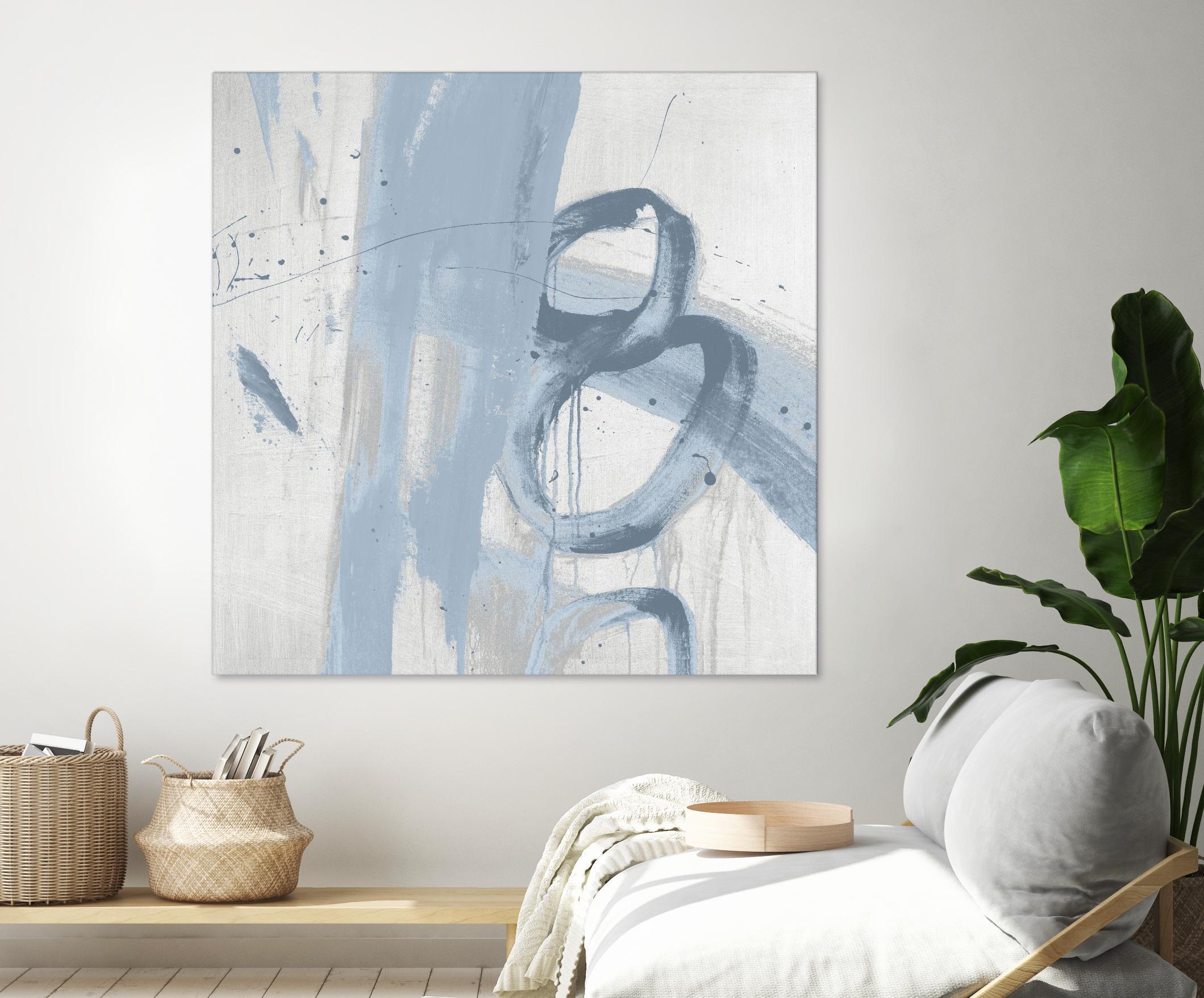 Twice Over IX by Daleno Art on GIANT ART - blue abstract abstrait