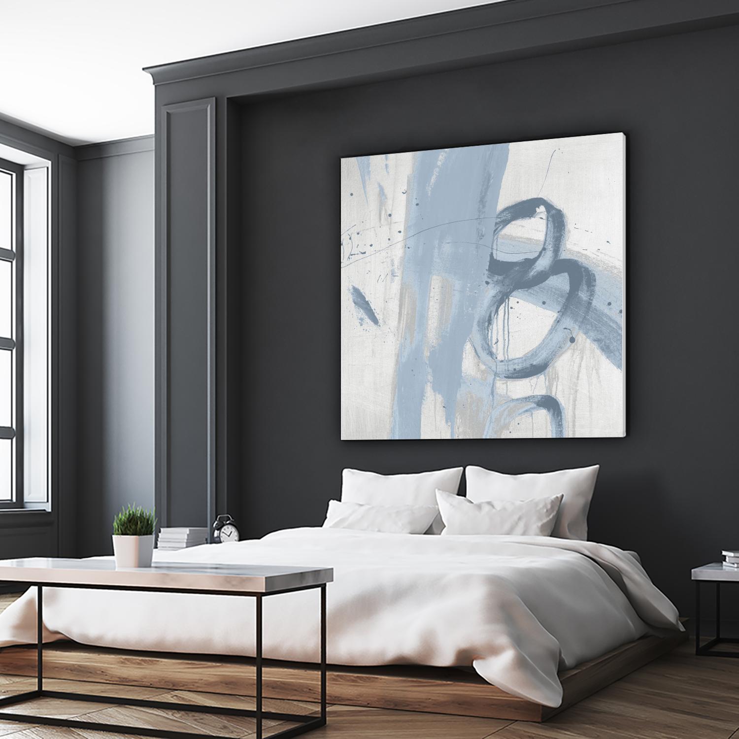 Twice Over IX by Daleno Art on GIANT ART - blue abstract abstrait