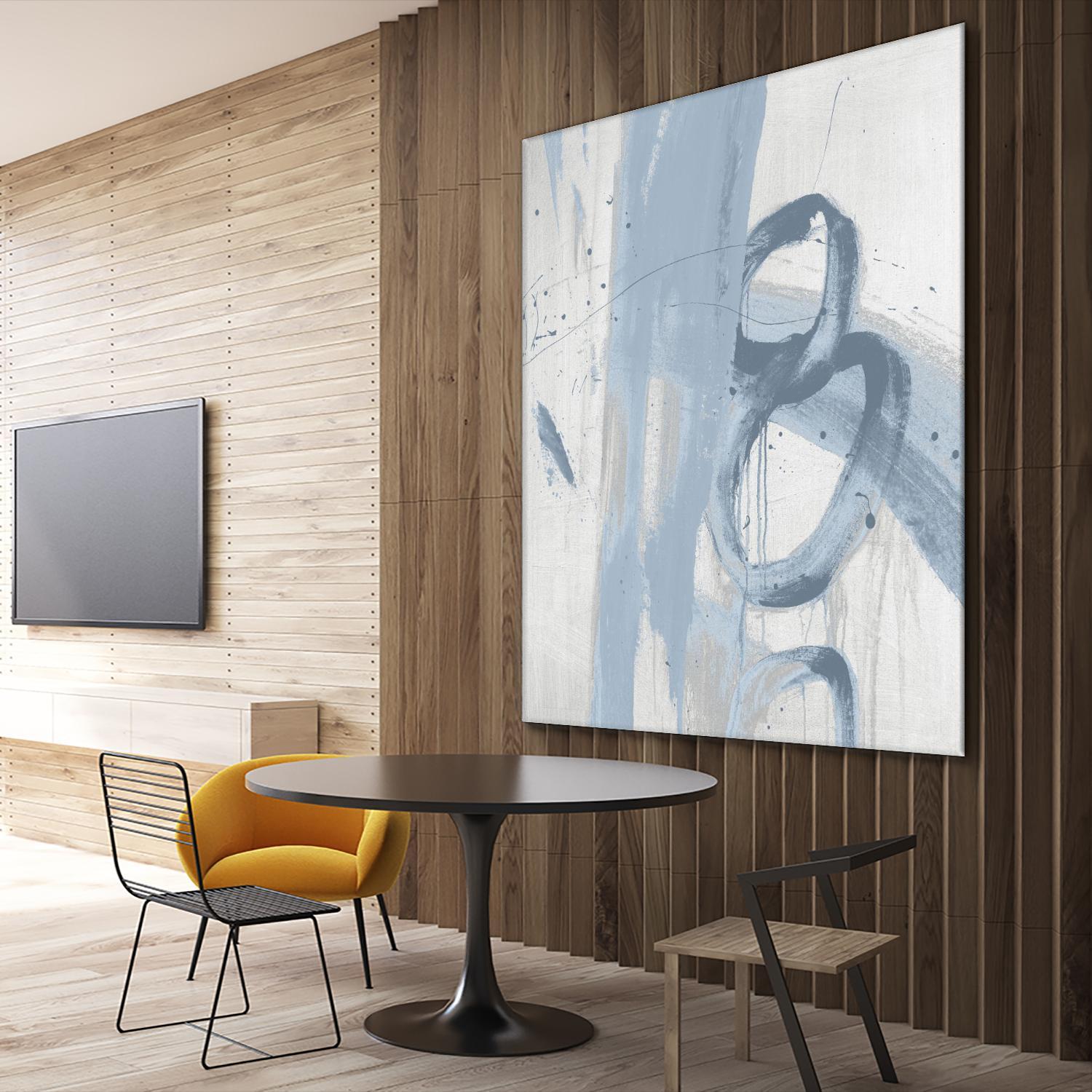 Twice Over IX by Daleno Art on GIANT ART - blue abstract abstrait